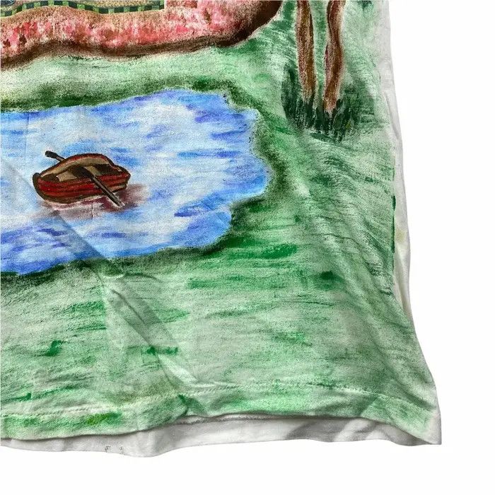Vintage Vtg 90’ PAINTING ART CRAYON Children Story Hanes Tee Shirt Size XL / US 12-14 / IT 48-50 - 8 Thumbnail