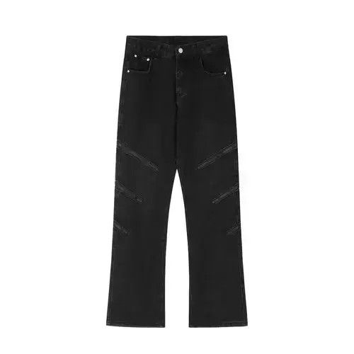 VIBE zipper utility faded flared jeans Size US 30 / EU 46 - 4 Thumbnail