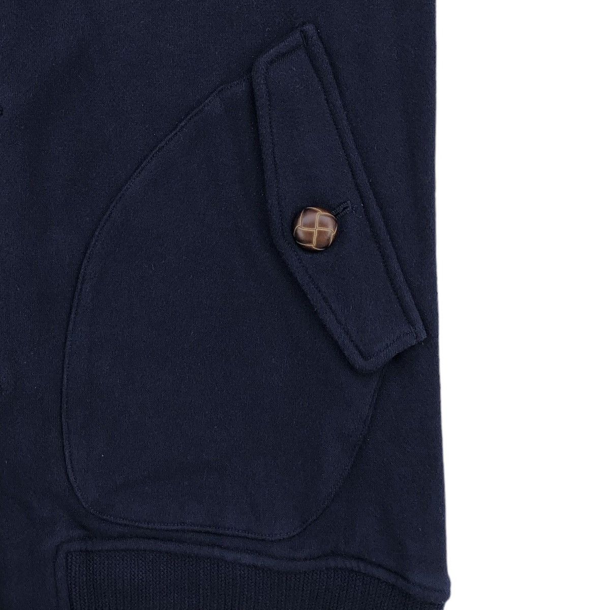 Burberry Burberry Black Label Faux Leather Buckle Button Sweater Size US M / EU 48-50 / 2 - 7 Thumbnail