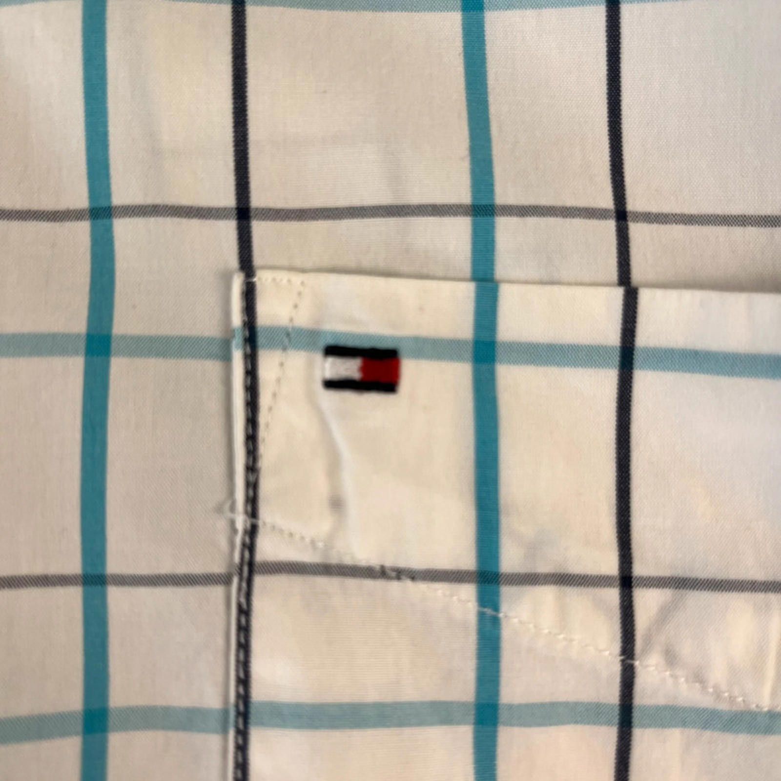 Tommy Hilfiger Tommy Hilfiger Checkered Shirt M White Blue Black Size US M / EU 48-50 / 2 - 3 Thumbnail