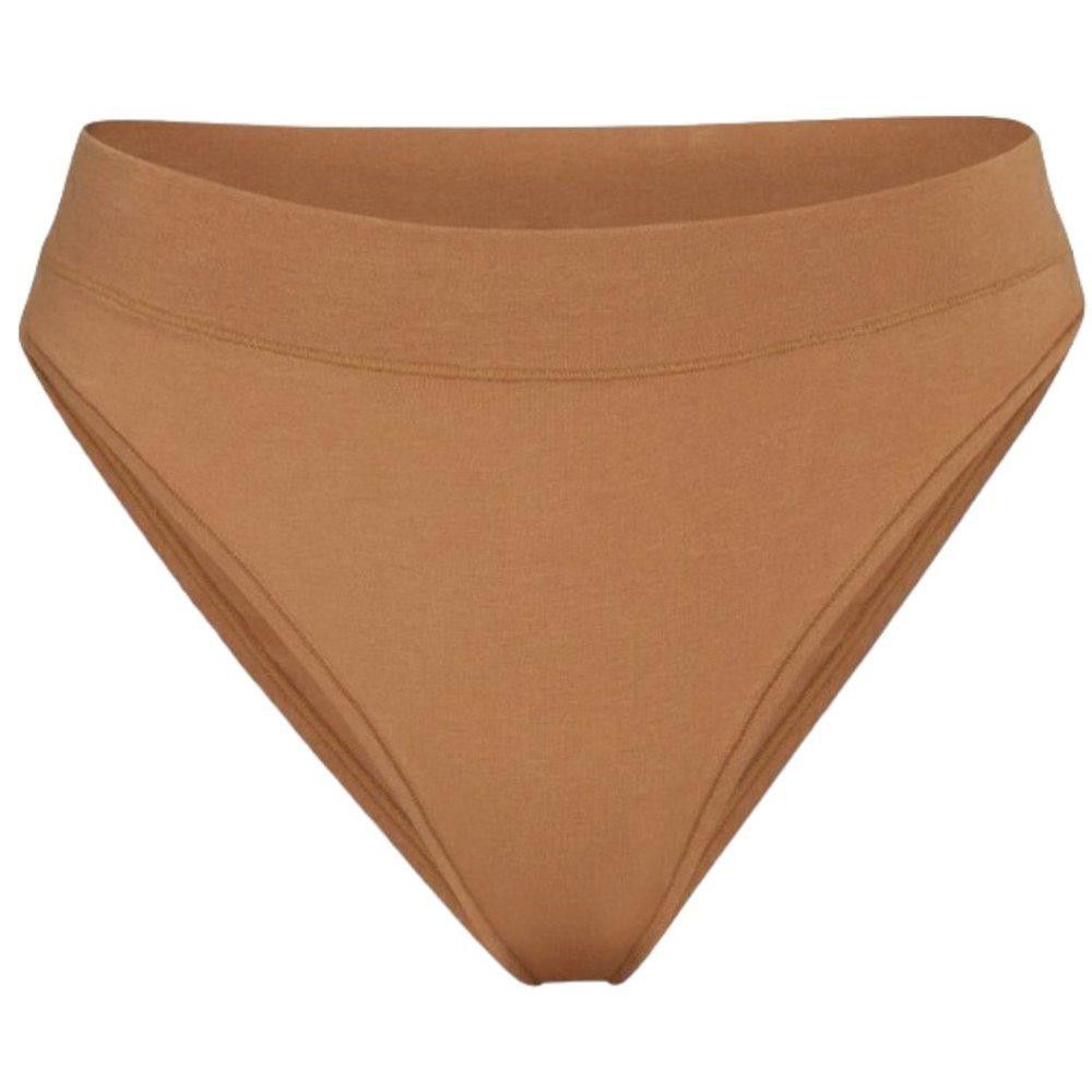 Designer CT641a Skims NWT Cotton Jersey Cheeky Tanga Panty Camel 4X Size ONE SIZE - 1 Thumbnail