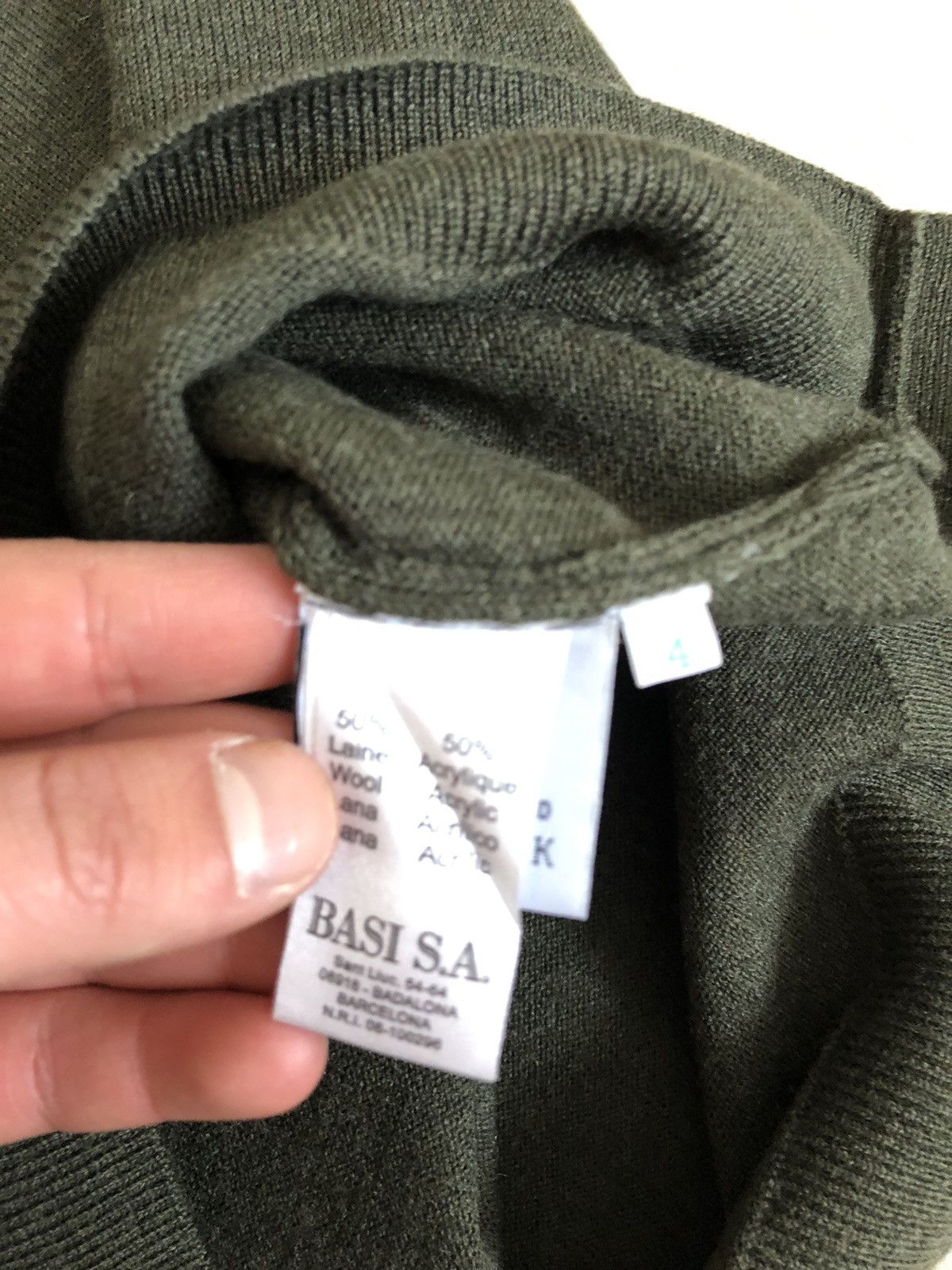 Lacoste × Vintage Vintage Lacoste V Neck Wool Sweater Size US L / EU 52-54 / 3 - 5 Thumbnail