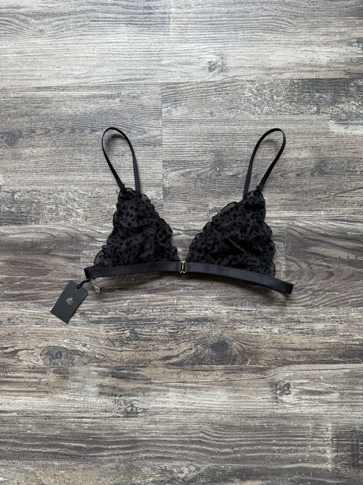 Other NWT - Le Petit Trou See Through Polka Dots Sheer Bra Size ONE SIZE - 1 Thumbnail