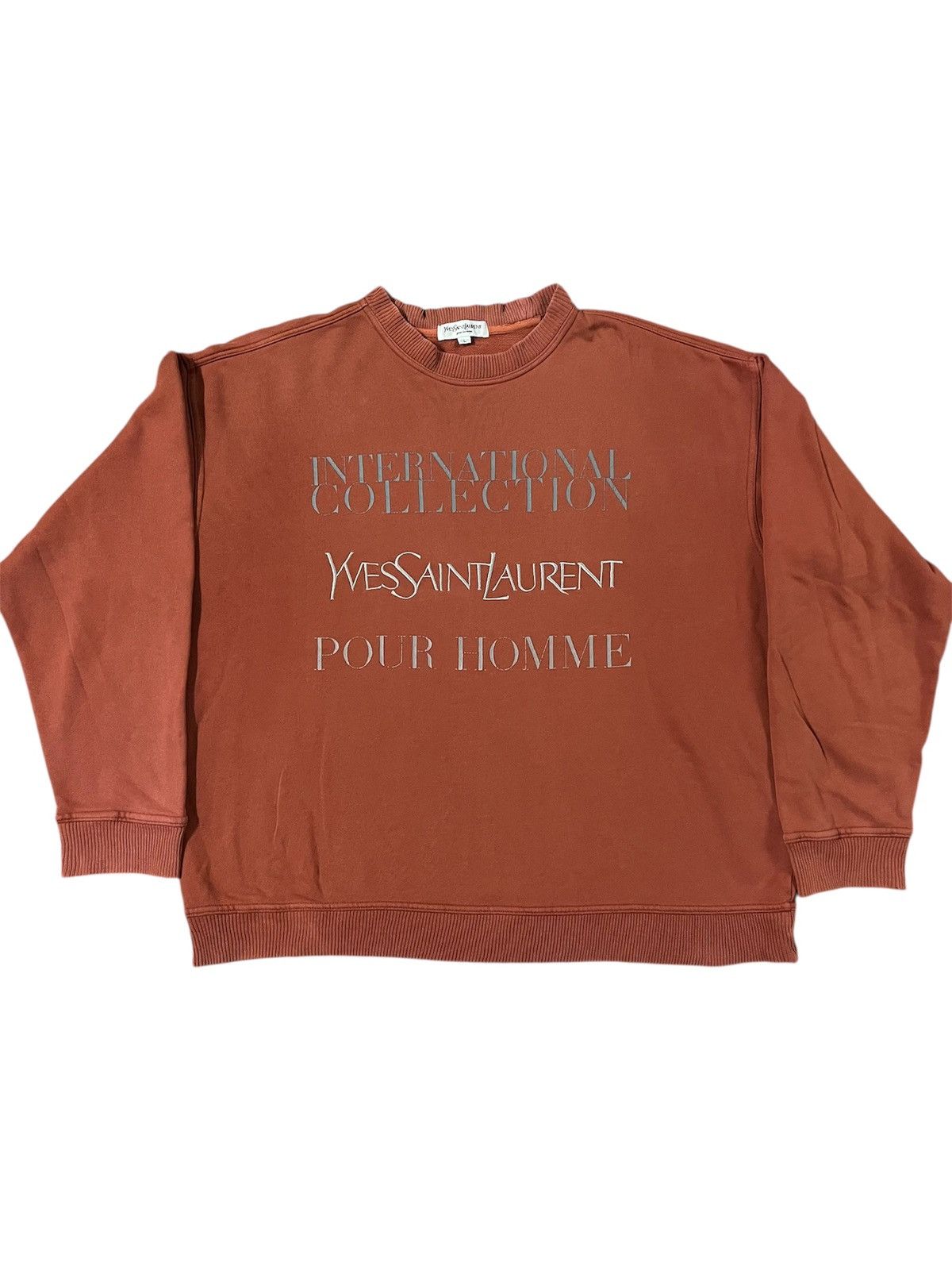 Yves Saint Laurent Distressed Yves Saint Laurent YSL Sweatshirt Size US L / EU 52-54 / 3 - 1 Thumbnail
