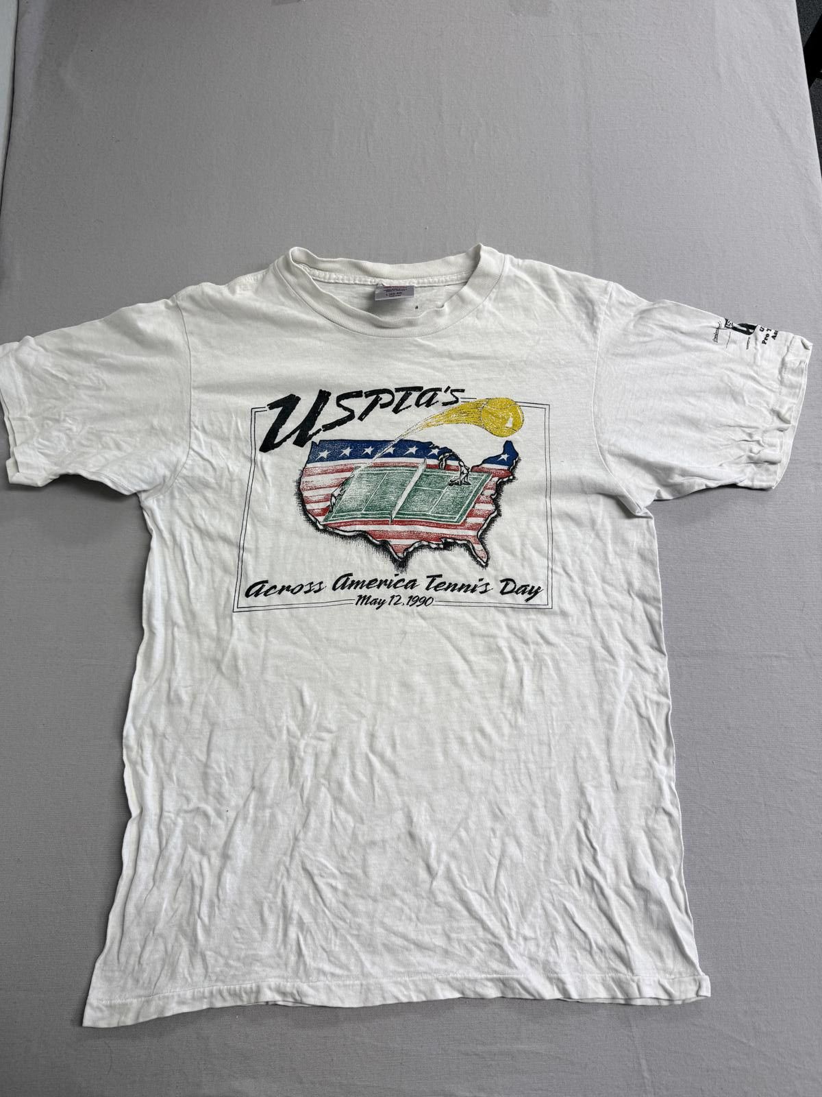 Other Vintage Tennis Day T-shirt 1990 USPTAs Across America - L Size US L / EU 52-54 / 3 - 1 Thumbnail