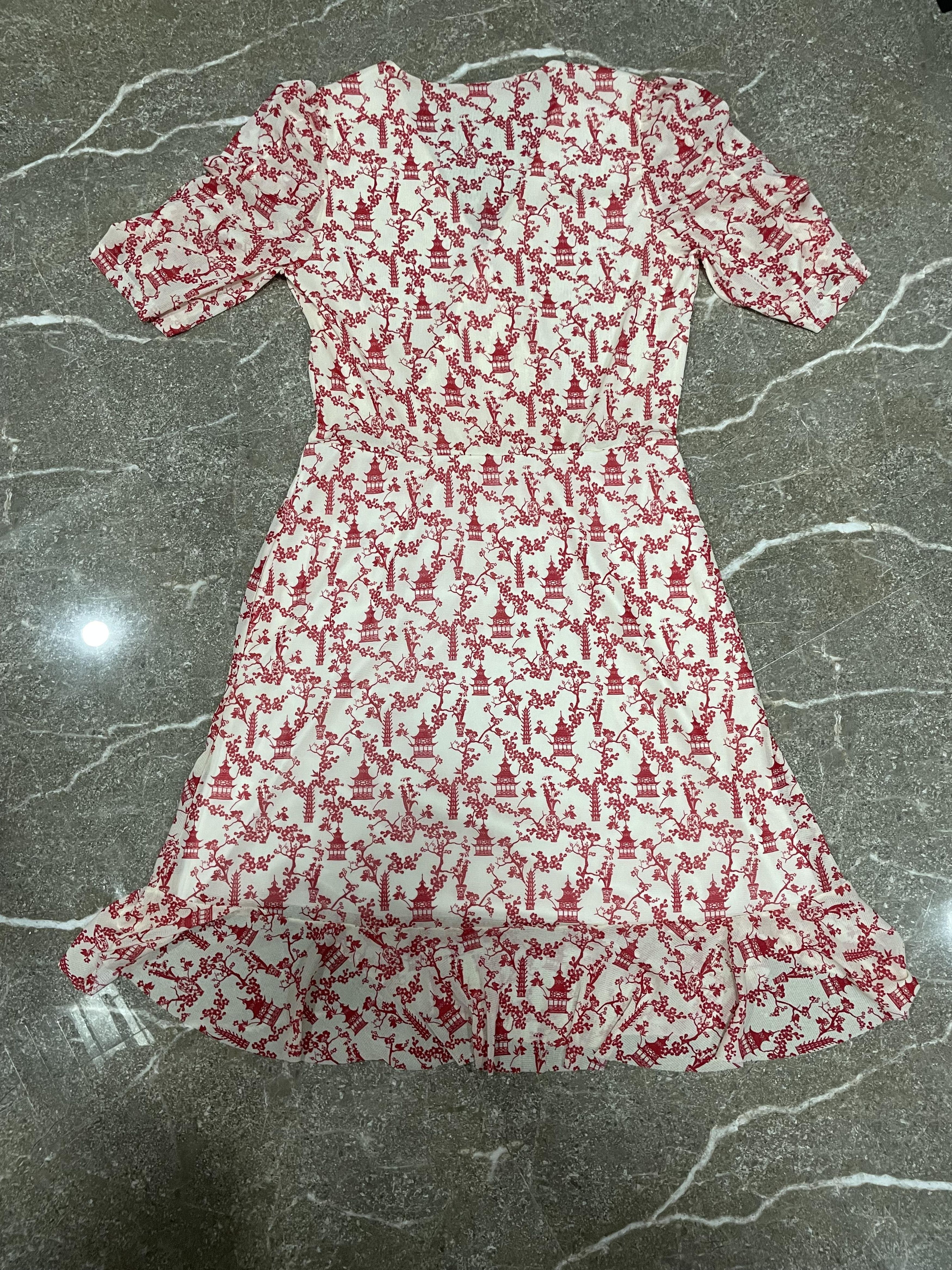 Designer × Vivienne Tam Vivienne Tam Floral Dress Size L / US 10 / IT 46 - 6 Thumbnail
