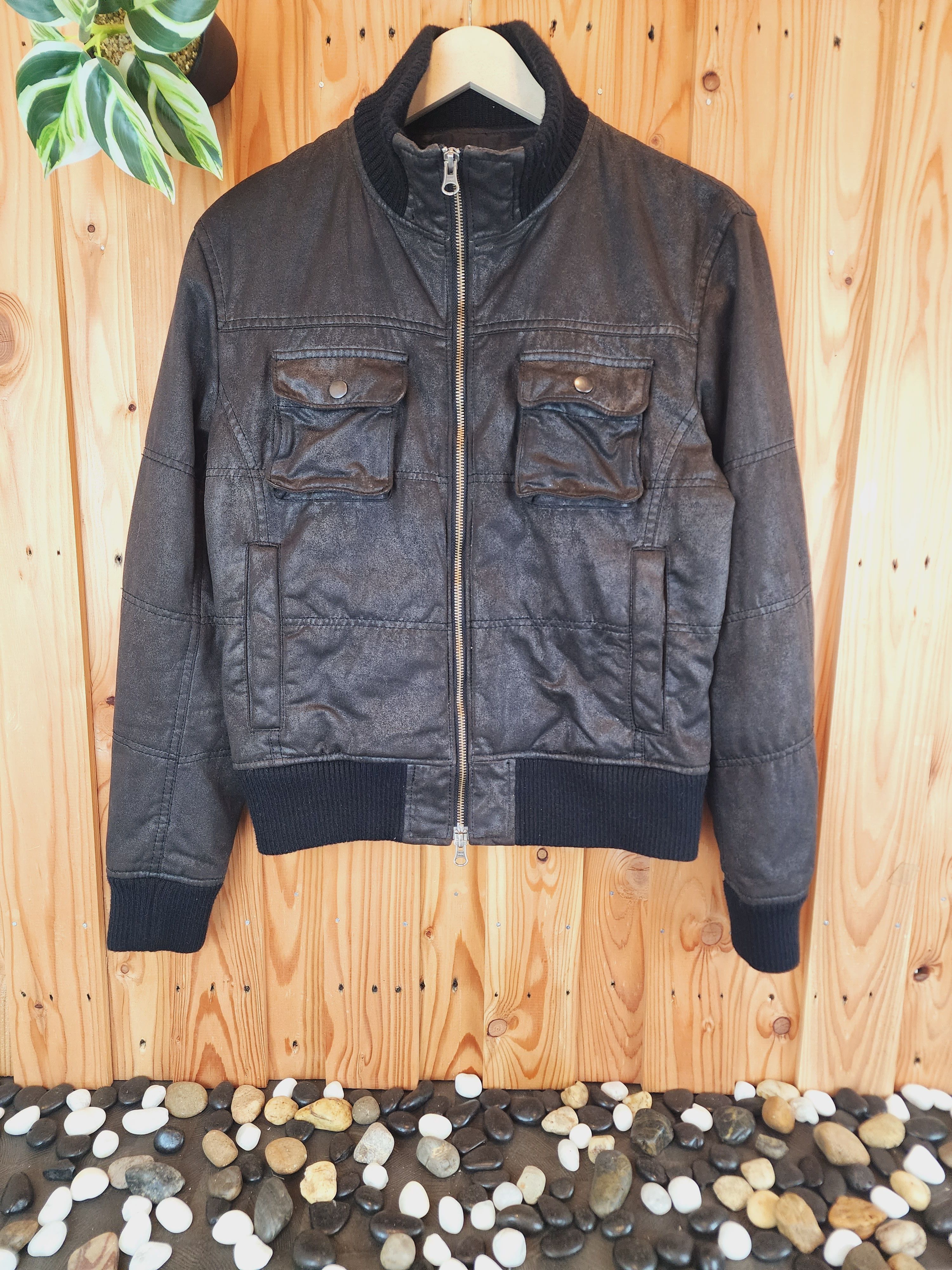 archive TETE HOMME leather jacket y2k | chidori.co