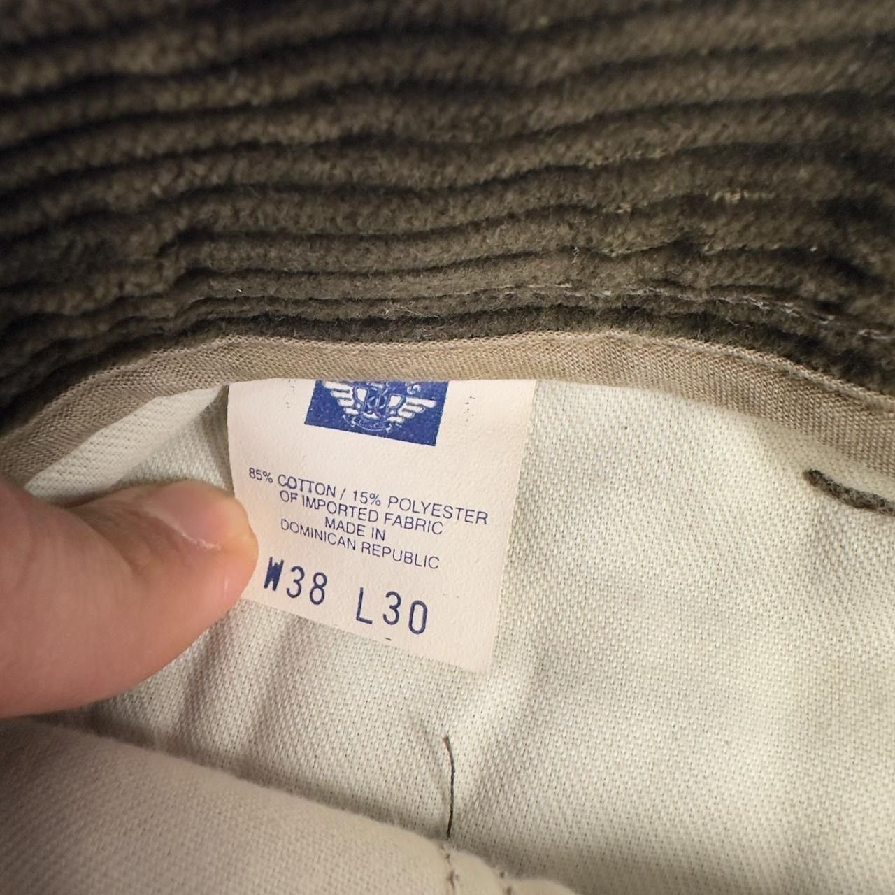 Dockers Vintage Dockers Corduroy Pants Olive 90s Pleated Preppy Size US 38 / EU 54 - 4 Thumbnail