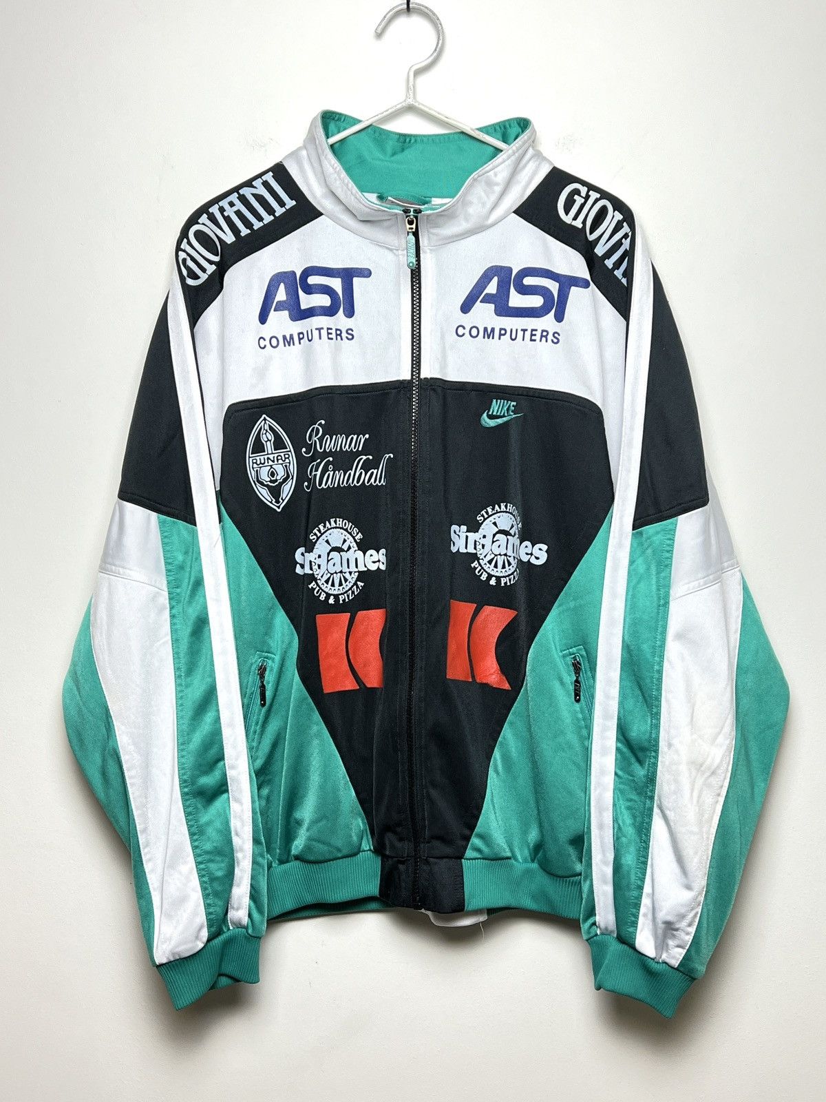 Nike nike y2k vintage tracktop light jacket racing sport shell Size US L / EU 52-54 / 3 - 2 Thumbnail