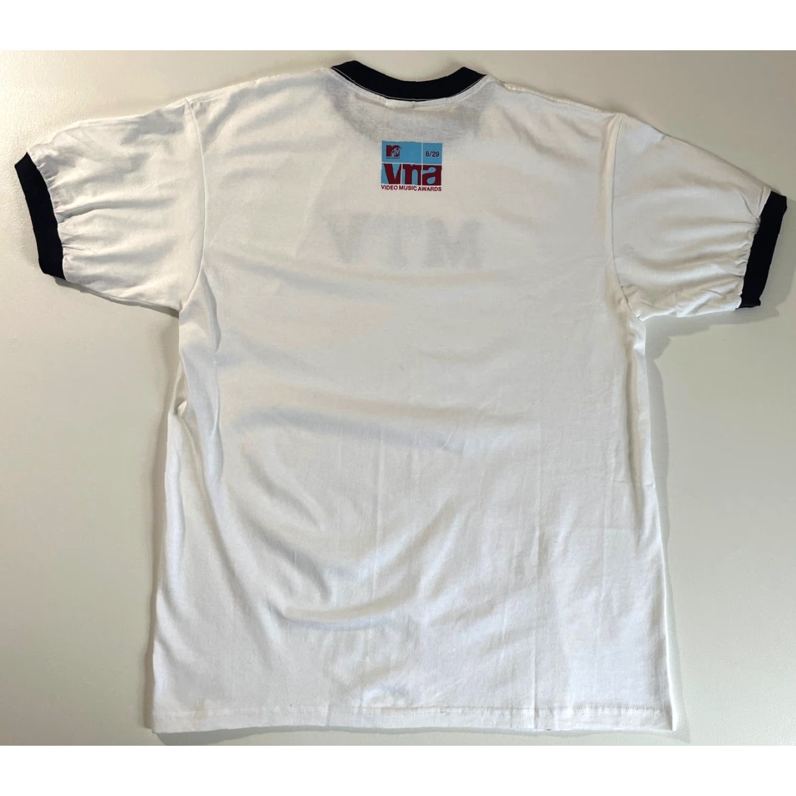 Anvil VINTAGE MTV Video Music Awards Anvil T-Shirt Unisex Adults Short Sleeve Crew Neck White Velvet Print Sz L NOS Size US L / EU 52-54 / 3 - 2 Thumbnail