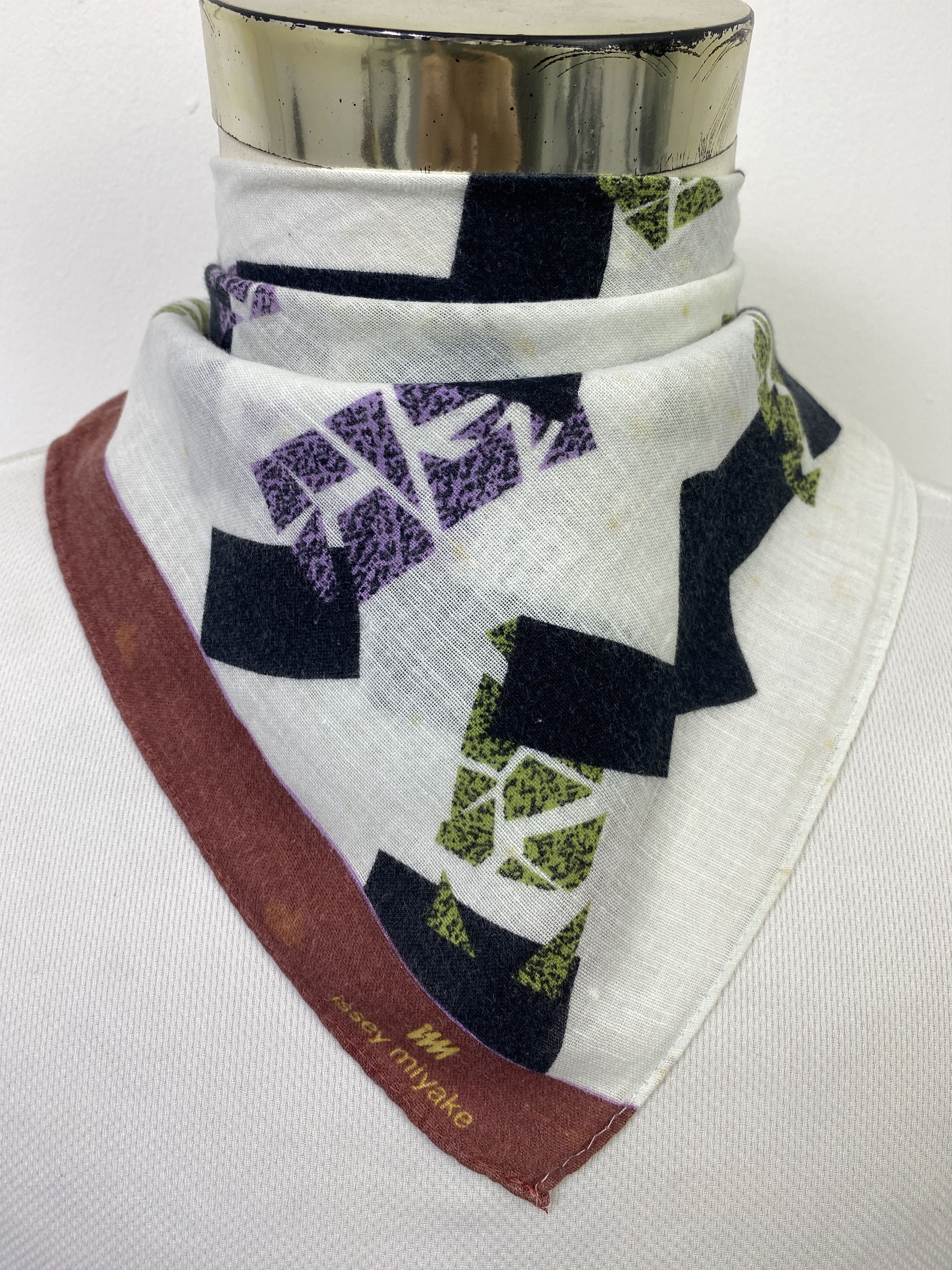 Issey Miyake Vintage Issey Miyake Handkerchief / Neckerchief KT0082 Size ONE SIZE - 2 Thumbnail