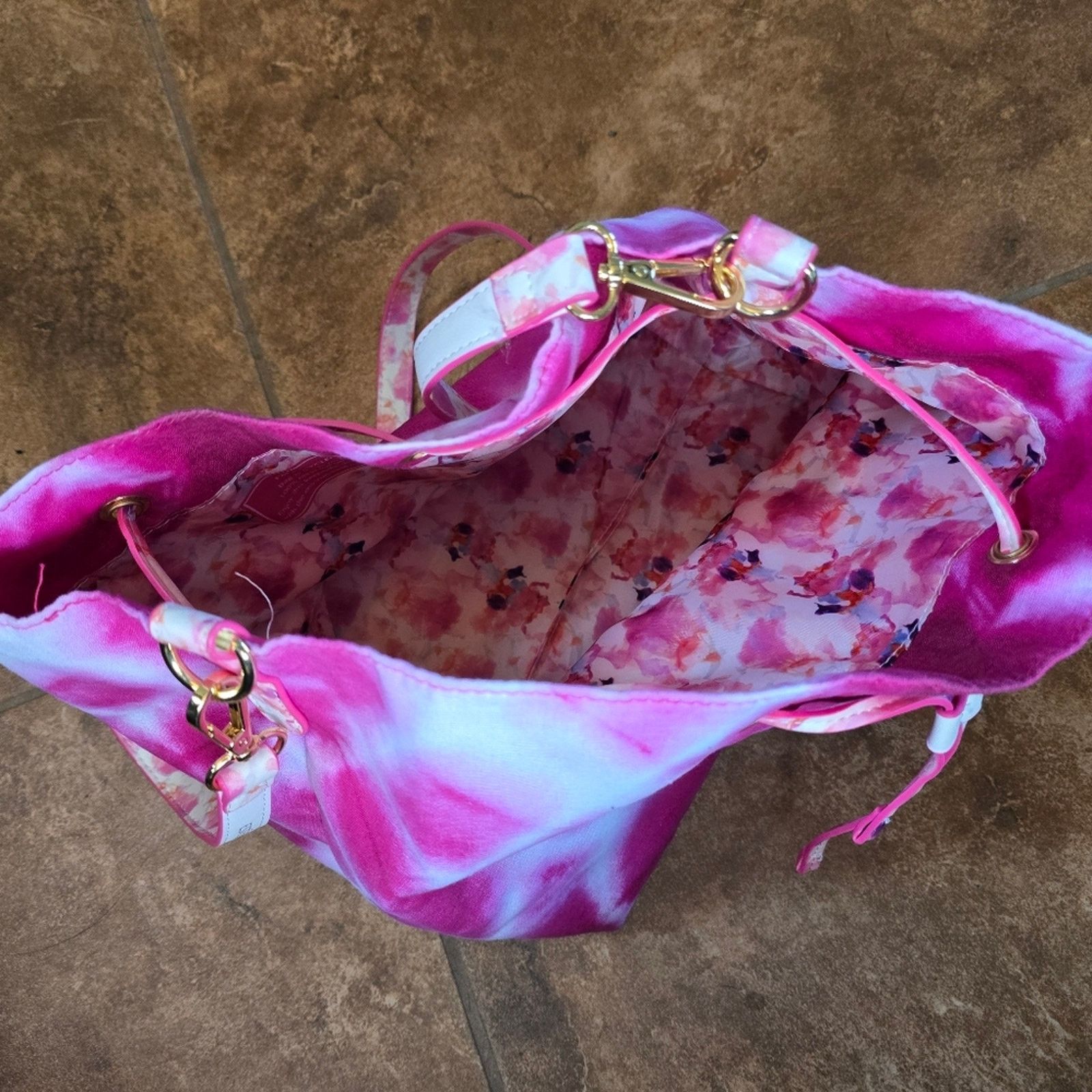 Other Pink Tie Dyed EL Bucket Bag Size ONE SIZE - 3 Thumbnail