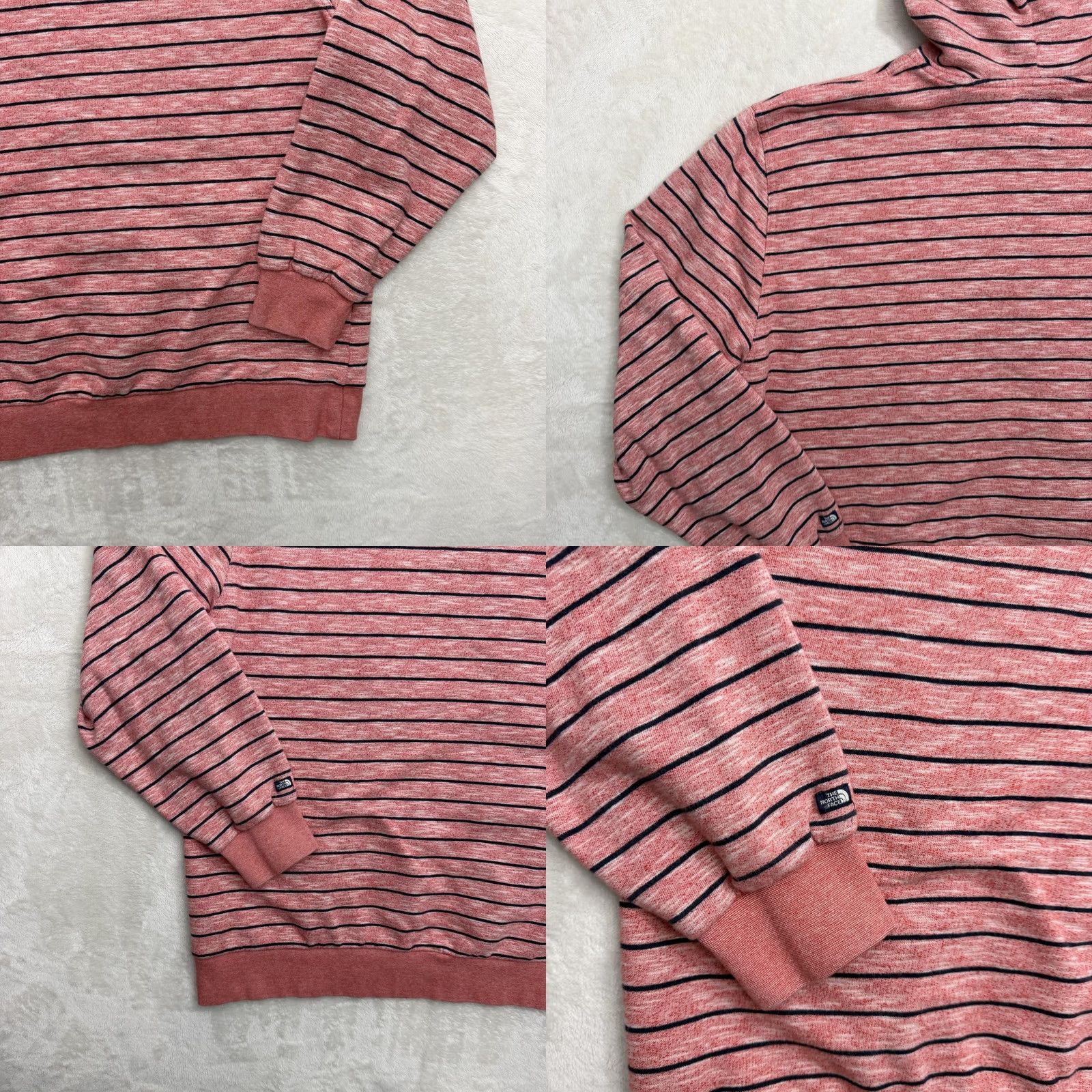 The North Face The North Face Hoodie Hoodie 2XL Red Striped Full Zip Knit Cotton Blend Mens Size US XXL / EU 58 / 5 - 9 Thumbnail