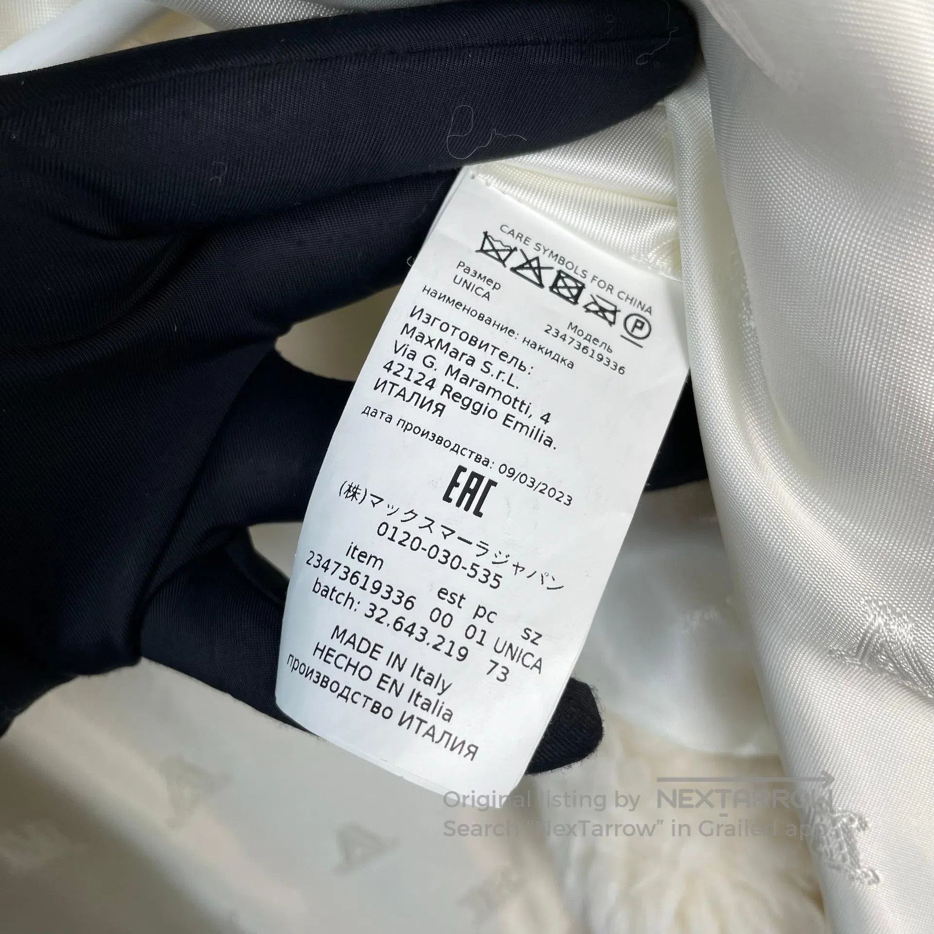 Max Mara Max Mara Off-White Alpaca Fleece Teddy Bear Cloak Coat| Size M / US 6-8 / IT 42-44 - 8 Thumbnail