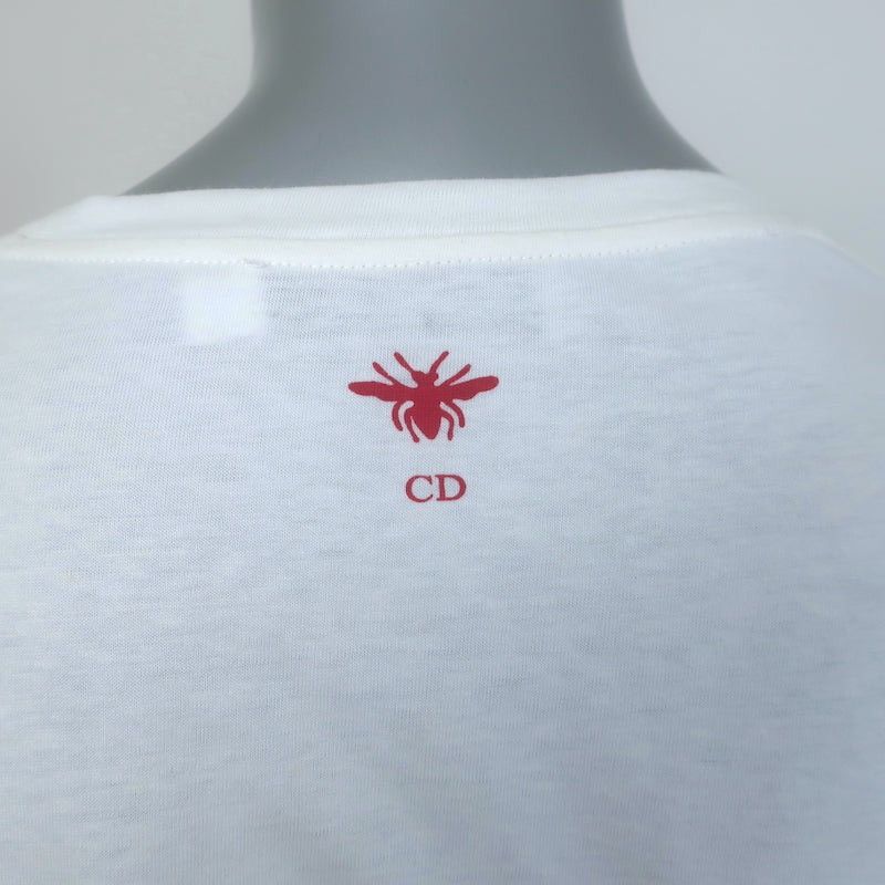 Dior Sequin-Embellished T-Shirt in White SZ S NWT MSRP $1500 Size S / US 4 / IT 40 - 4 Thumbnail