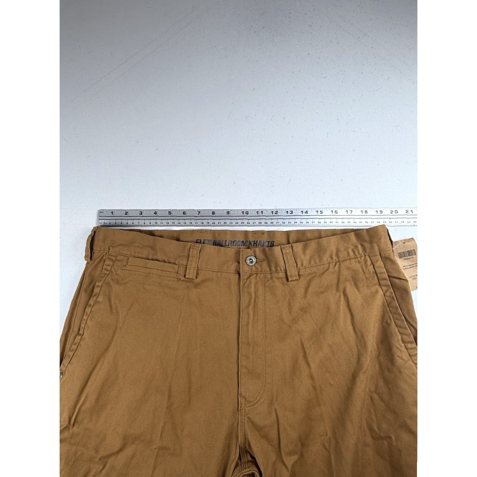 Vintage Duluth Pants Mens 38x28 Khakis Flat Front Canvas Brown 28 Inseam Regular Straight NWT Flex Ballroom Standard Fit Pockets Barley NWT Size US 38 / EU 54 - 7 Thumbnail