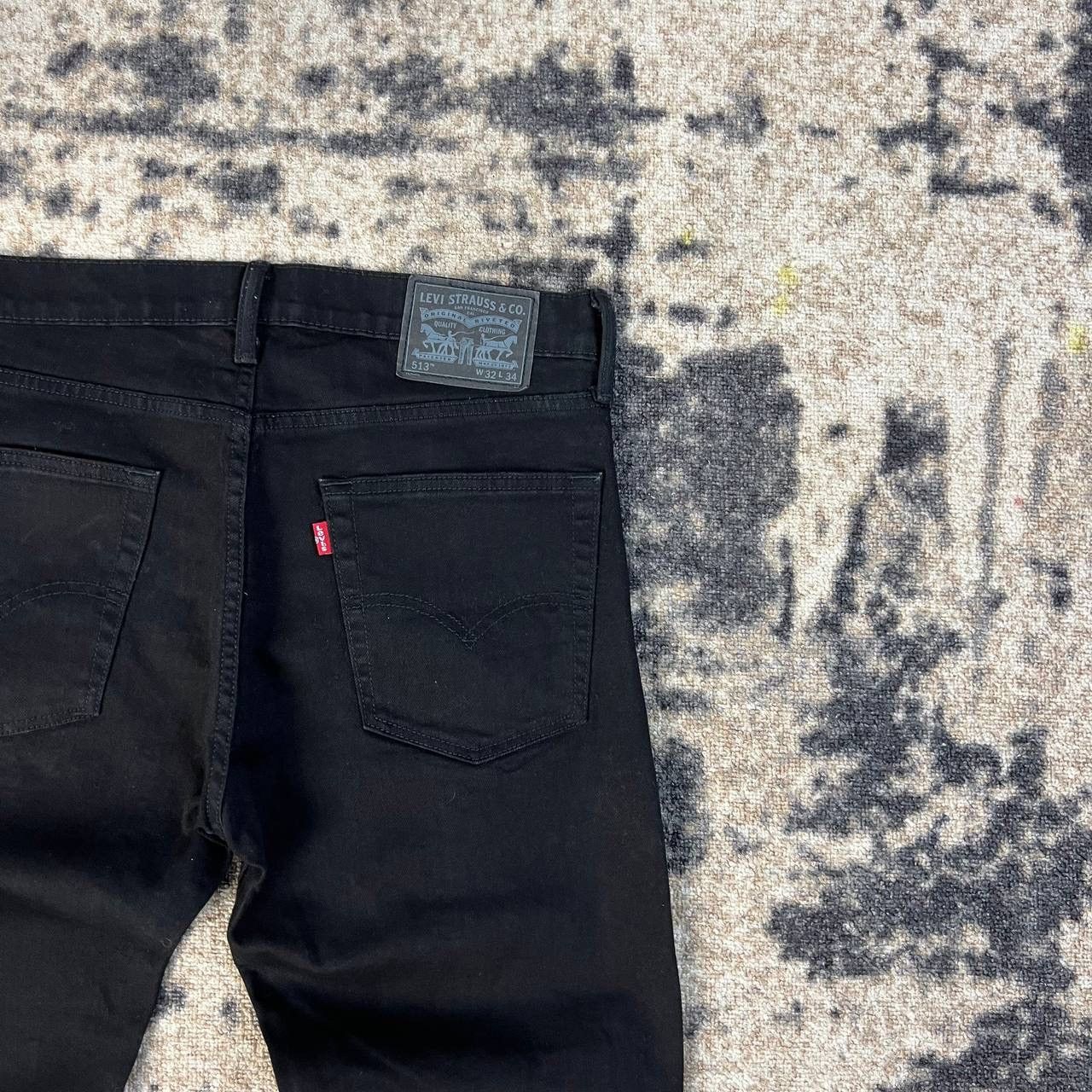 Levi's 513 Levis Vintage Y2K Black Denim Jeans Streetwear Style Size US 32 / EU 48 - 3 Thumbnail