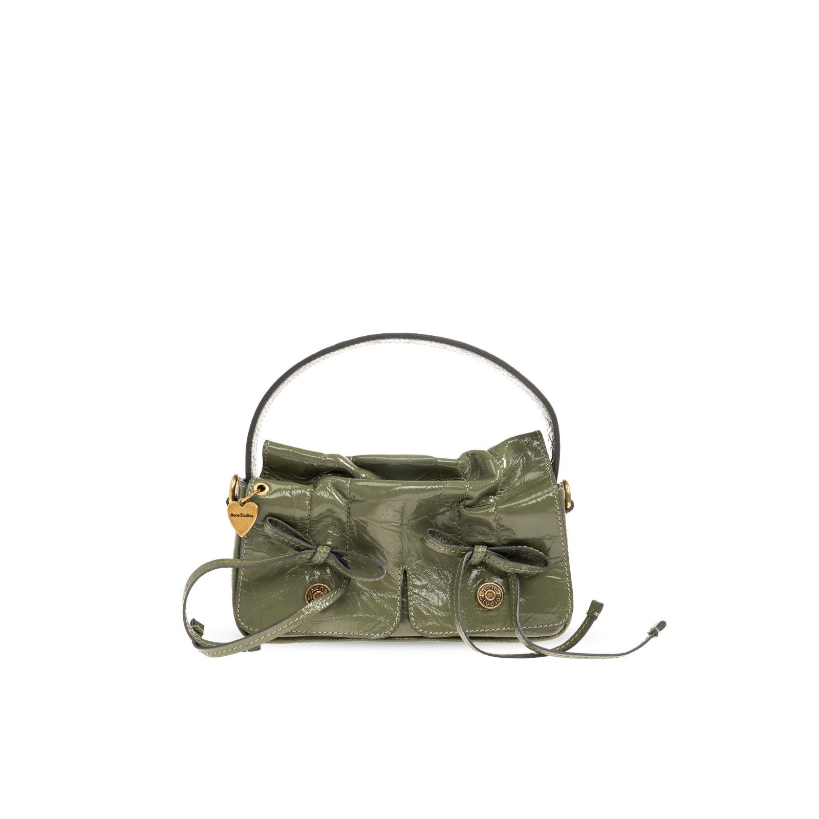 Acne Studios ACNE STUDIOS Multipocket Micro Green Leather Shoulder Bag Ne Size ONE SIZE - 1 Thumbnail