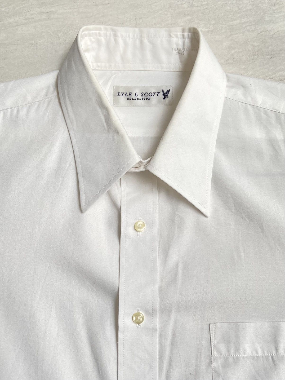 Designer × Lyle & Scott LYLE & SCOTT Collection White Shirt Size US L / EU 52-54 / 3 - 4 Thumbnail