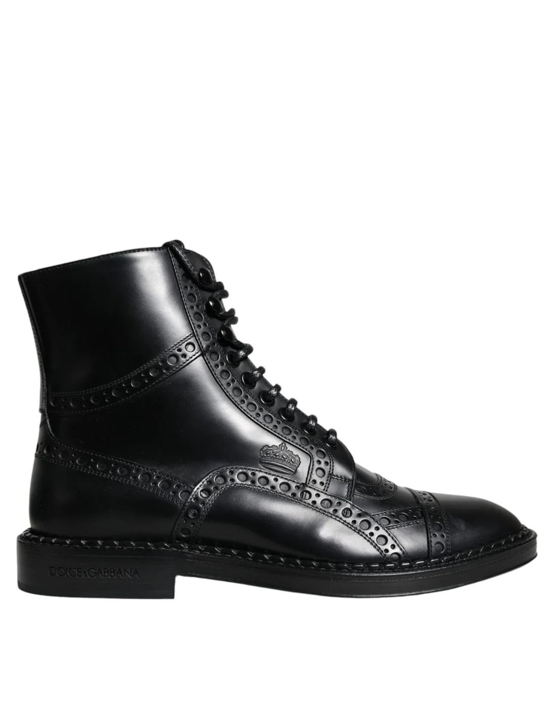 Dolce & Gabbana o1y0125 Logo Ankle Boots in Black Size US 7 / EU 40 - 1 Thumbnail