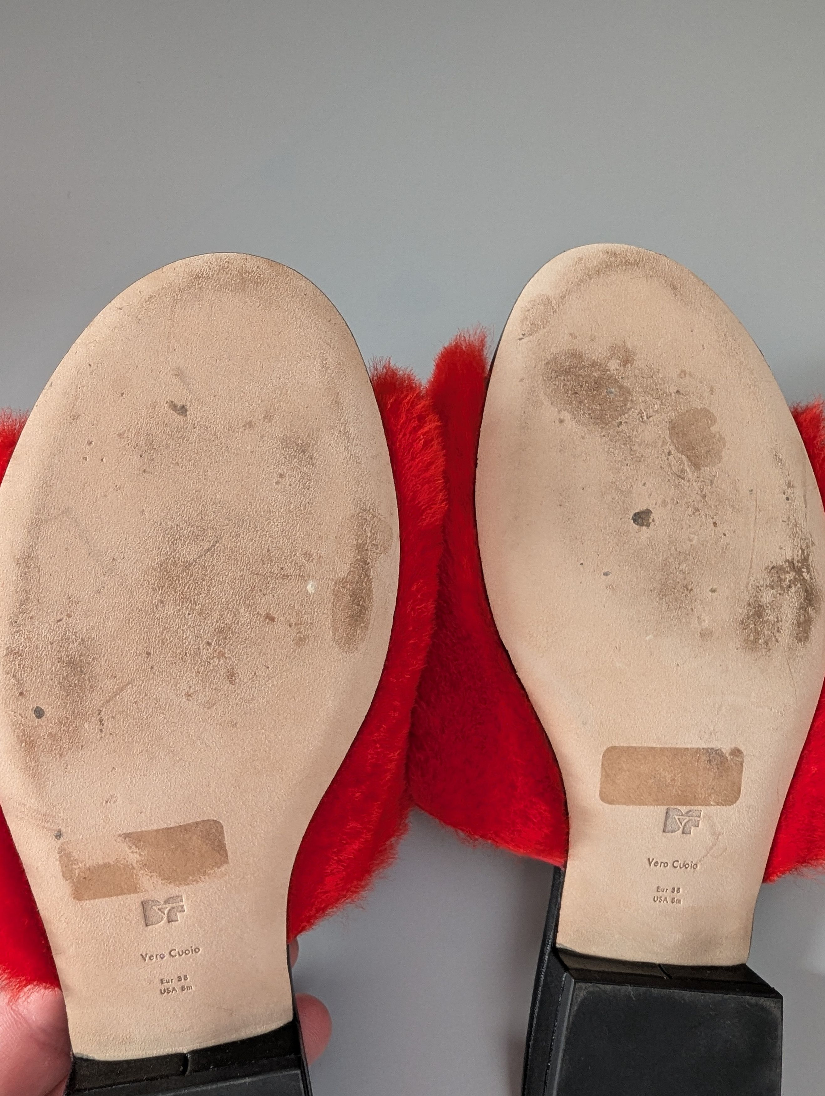 Diane von Furstenberg × Japanese Brand Diane Von Furstenberg Santi shearling slides - red Size US 8 / IT 38 - 7 Thumbnail