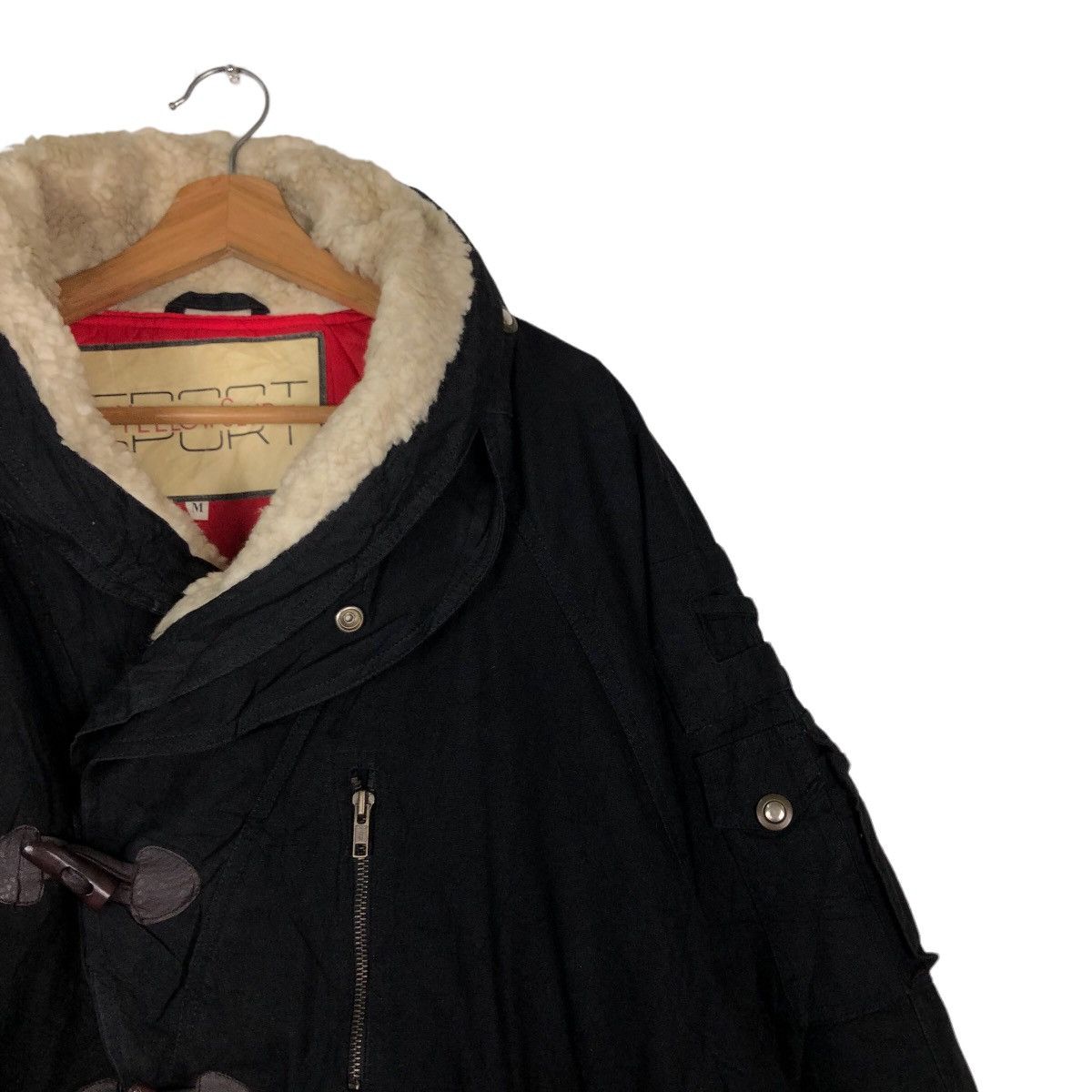 Japanese Brand 🔥Vtg Wool Jacket High Collar Wood Button Yellow Club Japan Size US M / EU 48-50 / 2 - 6 Thumbnail