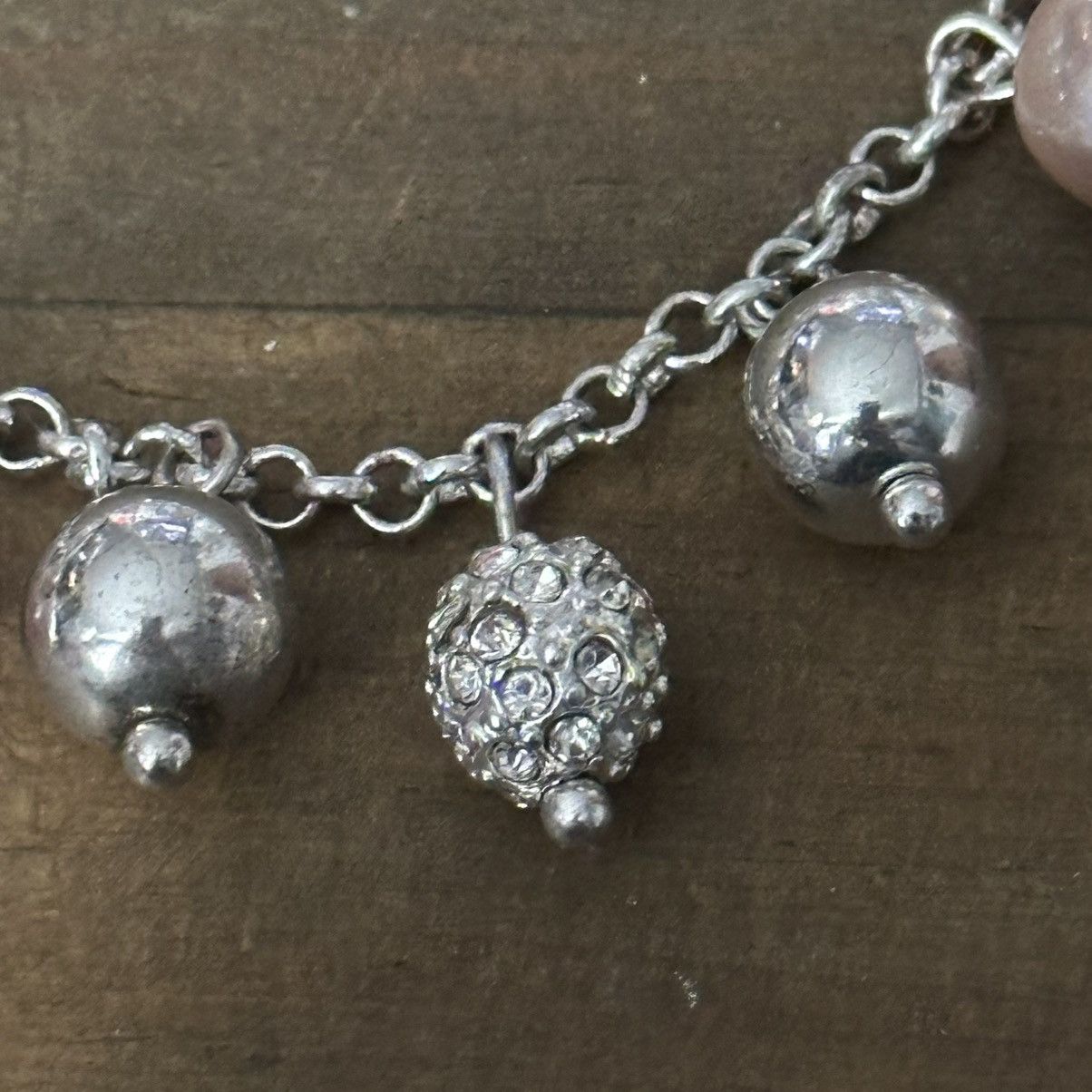 Other Silver tone bead charm bracelet Size ONE SIZE - 4 Thumbnail