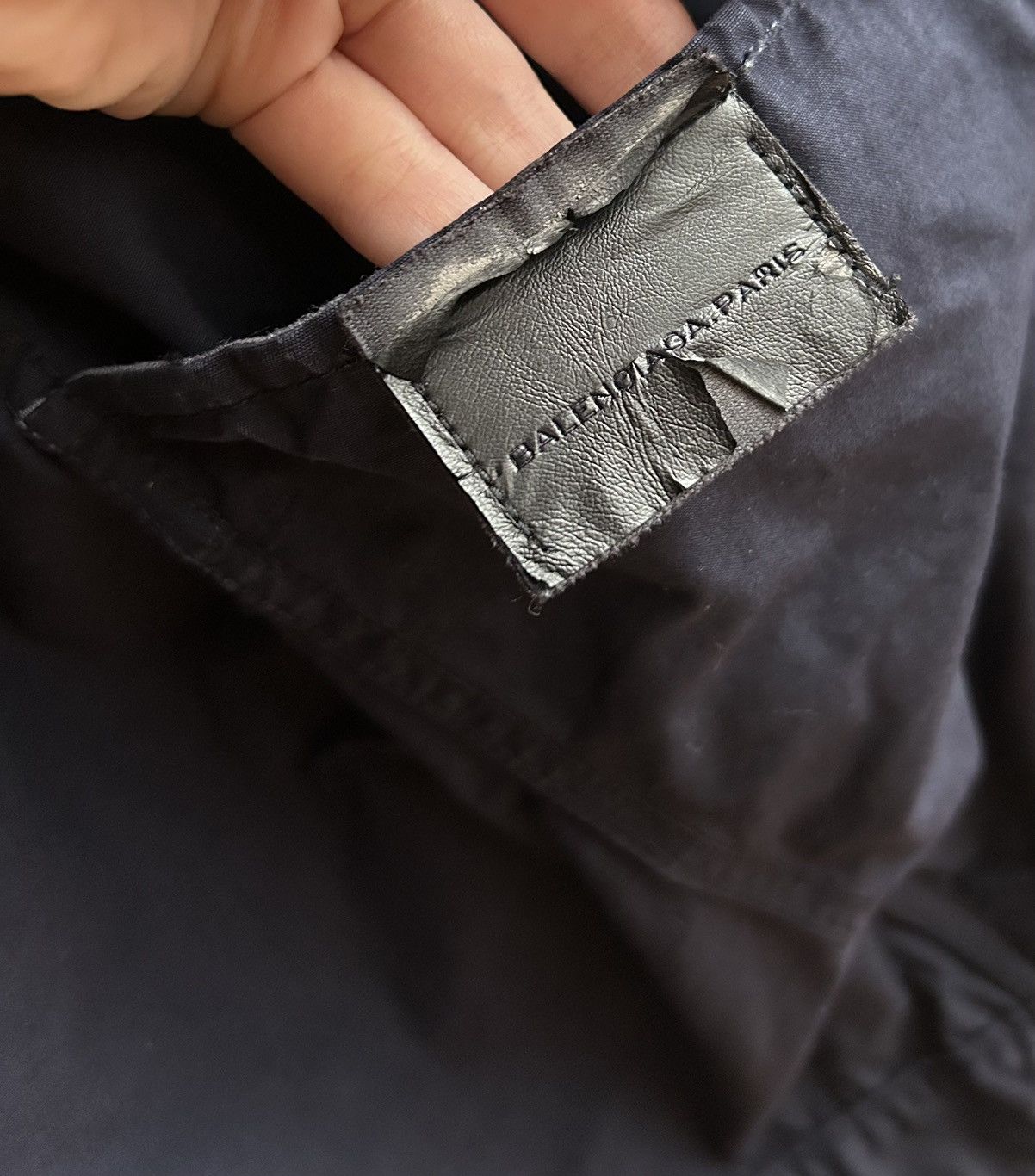 Balenciaga Balenciaga Paris Navy Cotton Field Jacket Ghesquière Era Size US L / EU 52-54 / 3 - 7 Thumbnail