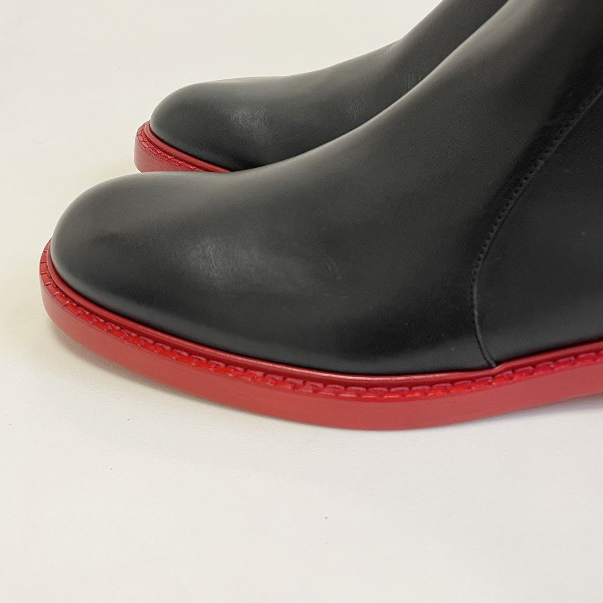 Maison Margiela A/W 16 ‘Painted Red Sole’ Black Boots Size US 13 / EU 46 - 13 Thumbnail