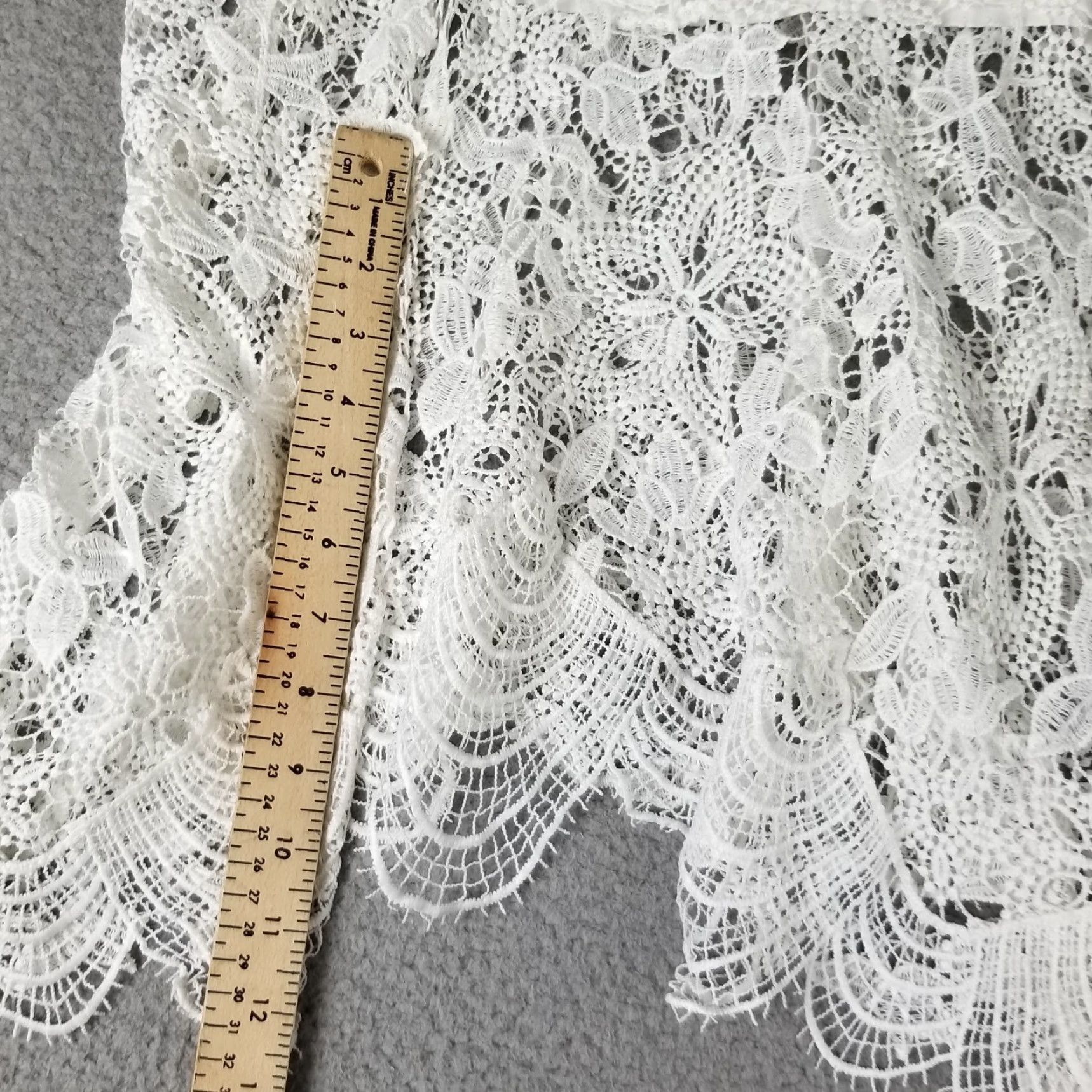 Vintage Vintage Adiva White Floral Lace Crochet Sheer Beach Cover Up Women's Size 4 Size S / US 4 / IT 40 - 4 Thumbnail