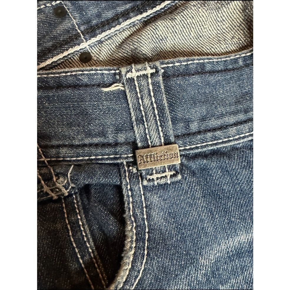 Affliction × Vintage Vintage Y2k Affliction Distressed Grunge Goth Jeans 36x34 Size US 36 / EU 52 - 9 Thumbnail