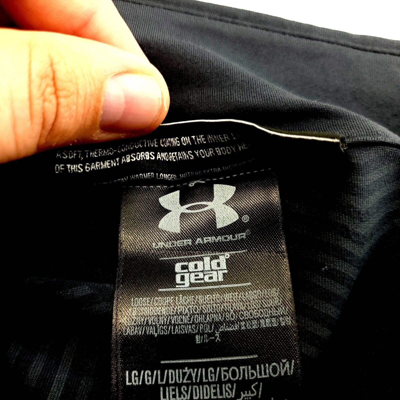 Under Armour Under Armour Coldgear Infared Gray Orange Striped 1/4 Zip Lo Size US L / EU 52-54 / 3 - 10 Thumbnail