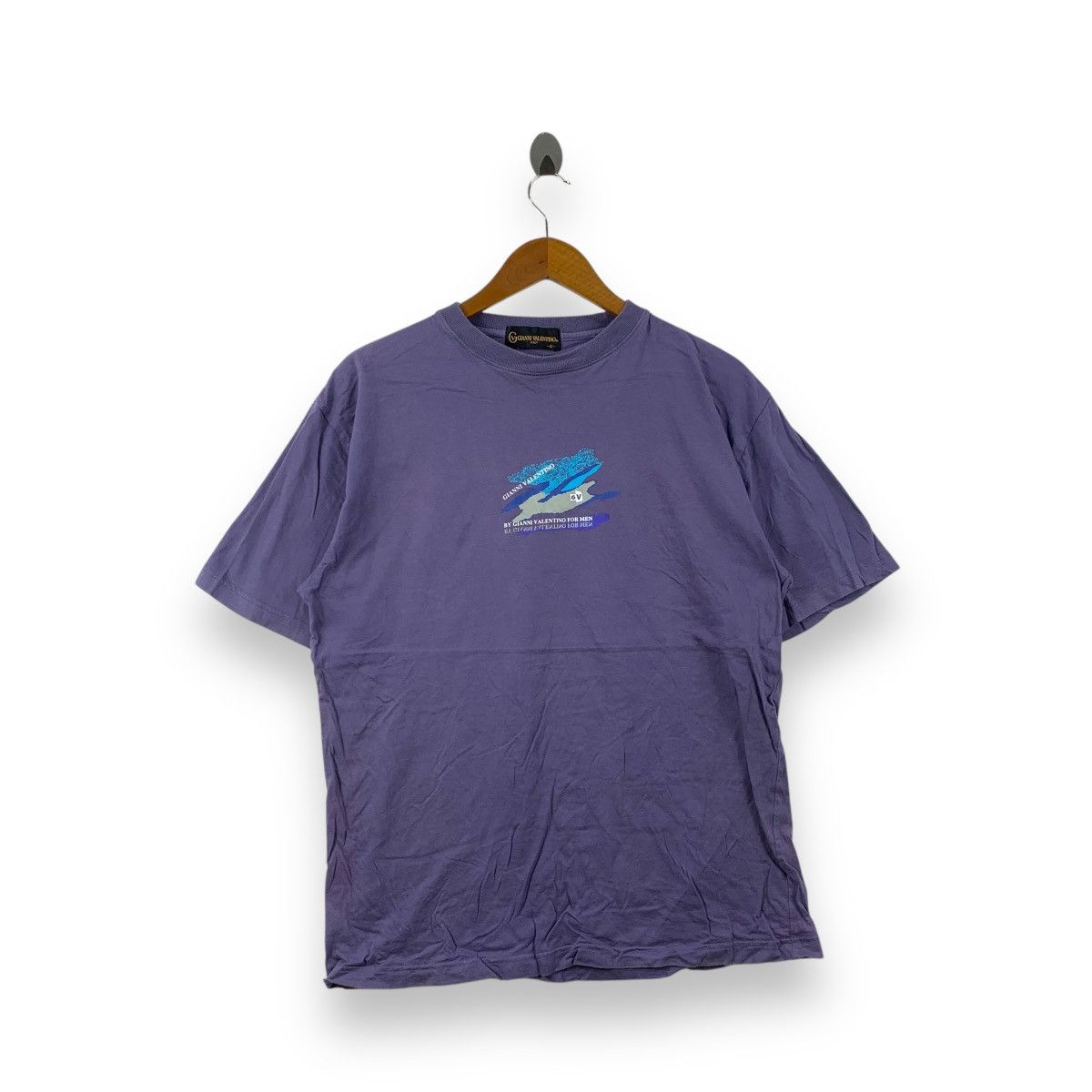 Vintage Vintage GIANNI VALENTINO ITALY Collection For Men Tee Size US XL / EU 56 / 4 - 1 Thumbnail