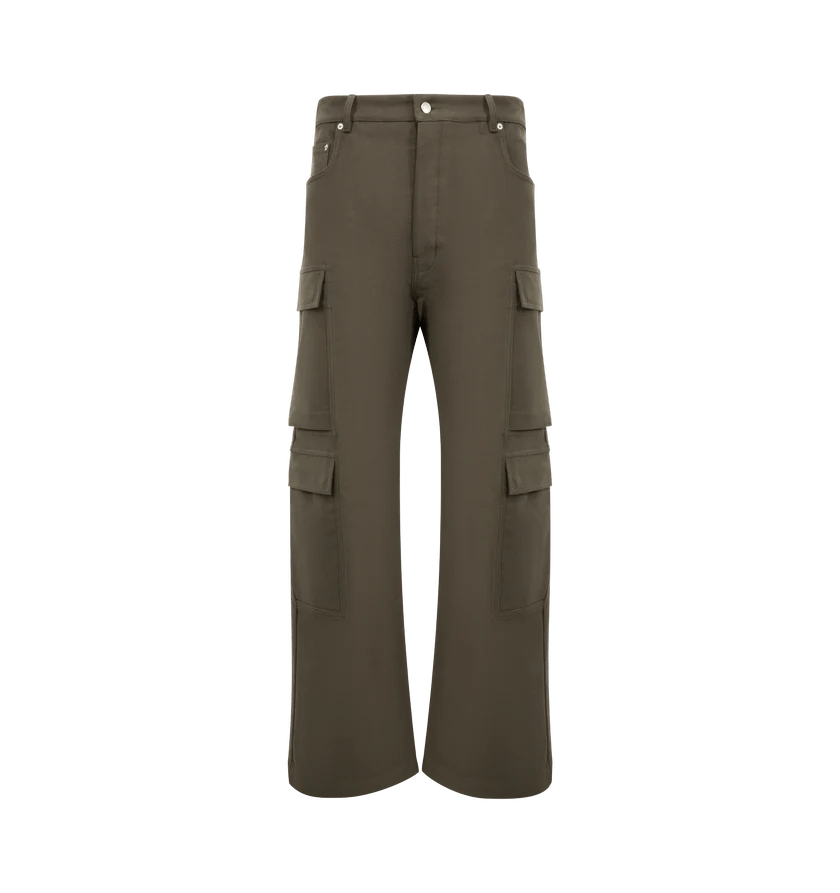 Rick Owens o1h1sh11225 Double Cargo Jeans in Dark Grey Size US 32 / EU 48 - 1 Thumbnail