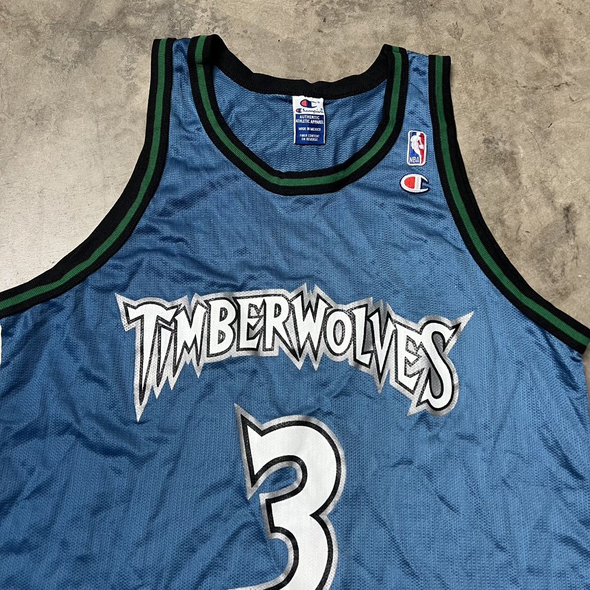 Champion × NBA × Vintage Vintage 2000’s NBA Minnesota Timberwolves S. Marbury Jersey Size US XL / EU 56 / 4 - 1 Thumbnail