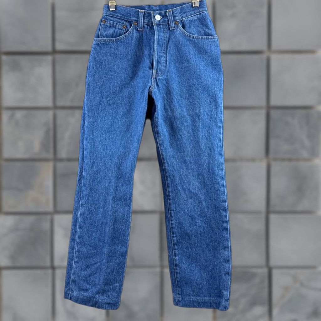 Levi's VINTAGE Levi's 501 Jeans Womens 24x27 Blue 80s Fuzzy Button Fly Denim Pants Dark Jeans Women, 501, 80s, Levi's, Blue, Dark, 90s Size 42" / US 20 - 1 Thumbnail