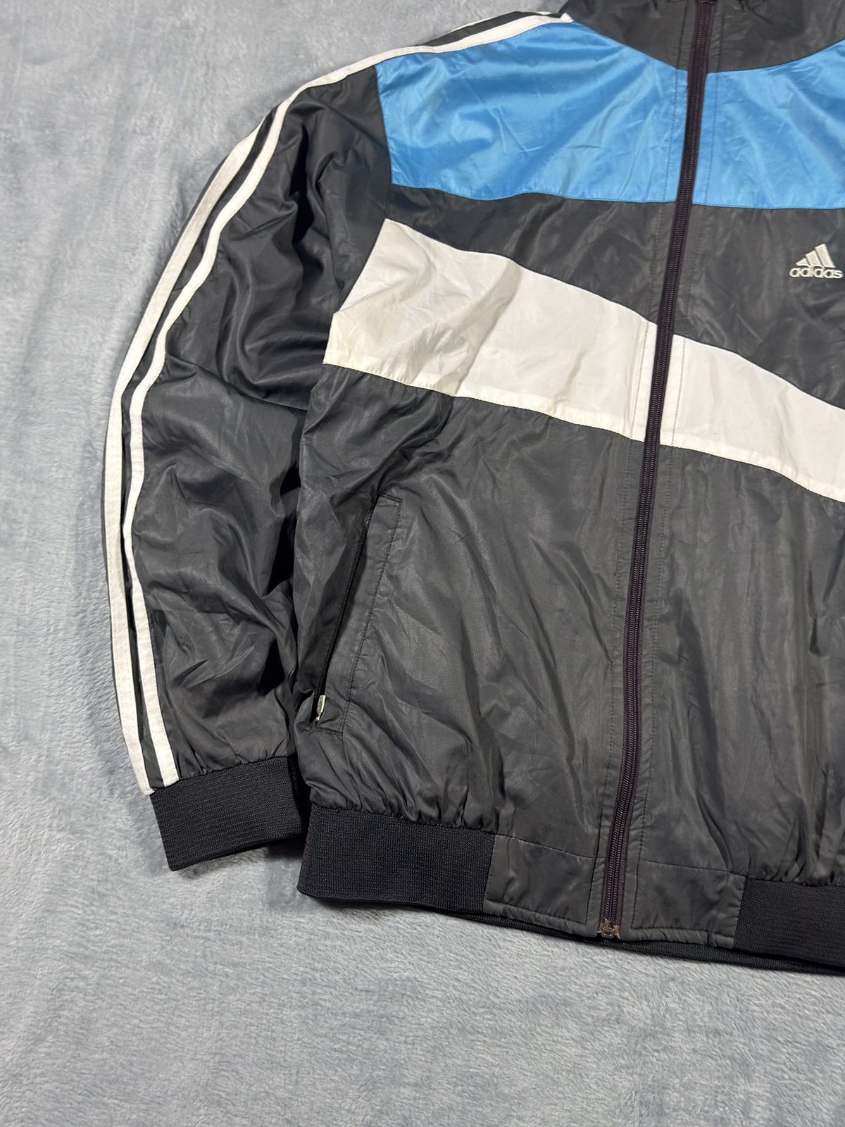 Adidas track jacket Windbreaker Adidas Vintage Retro 90s taglia L Size US L / EU 52-54 / 3 - 3 Thumbnail