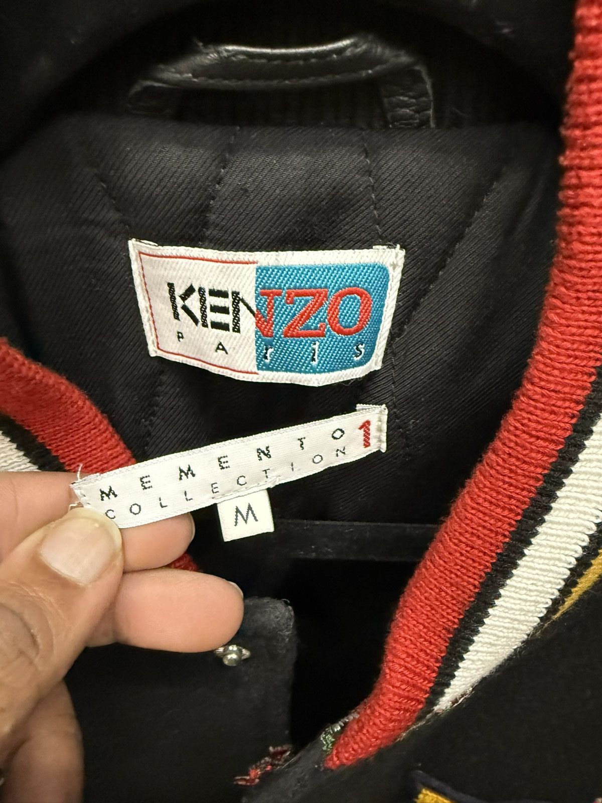 Kenzo Kenzo Multicolor Leather Tiger Varsity Jacket Size US M / EU 48-50 / 2 - 3 Thumbnail