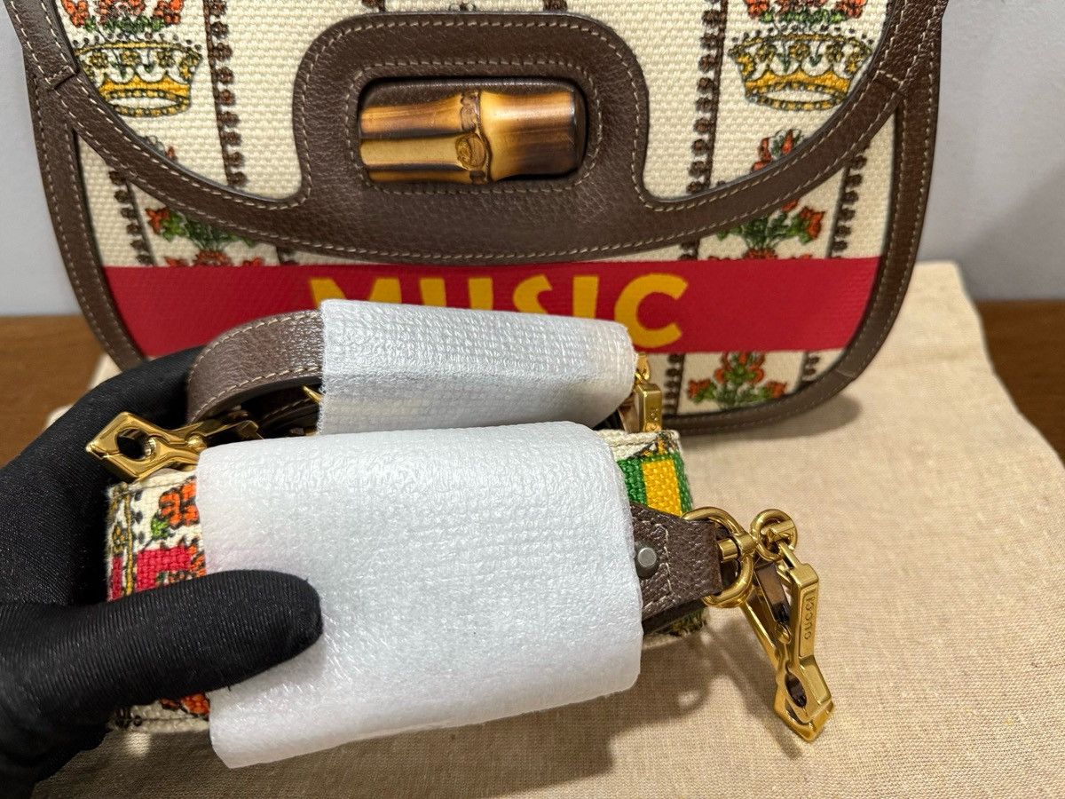 Gucci Gucci 100 Centennial Music Bamboo 1947 Handle Bag Size ONE SIZE - 12 Thumbnail