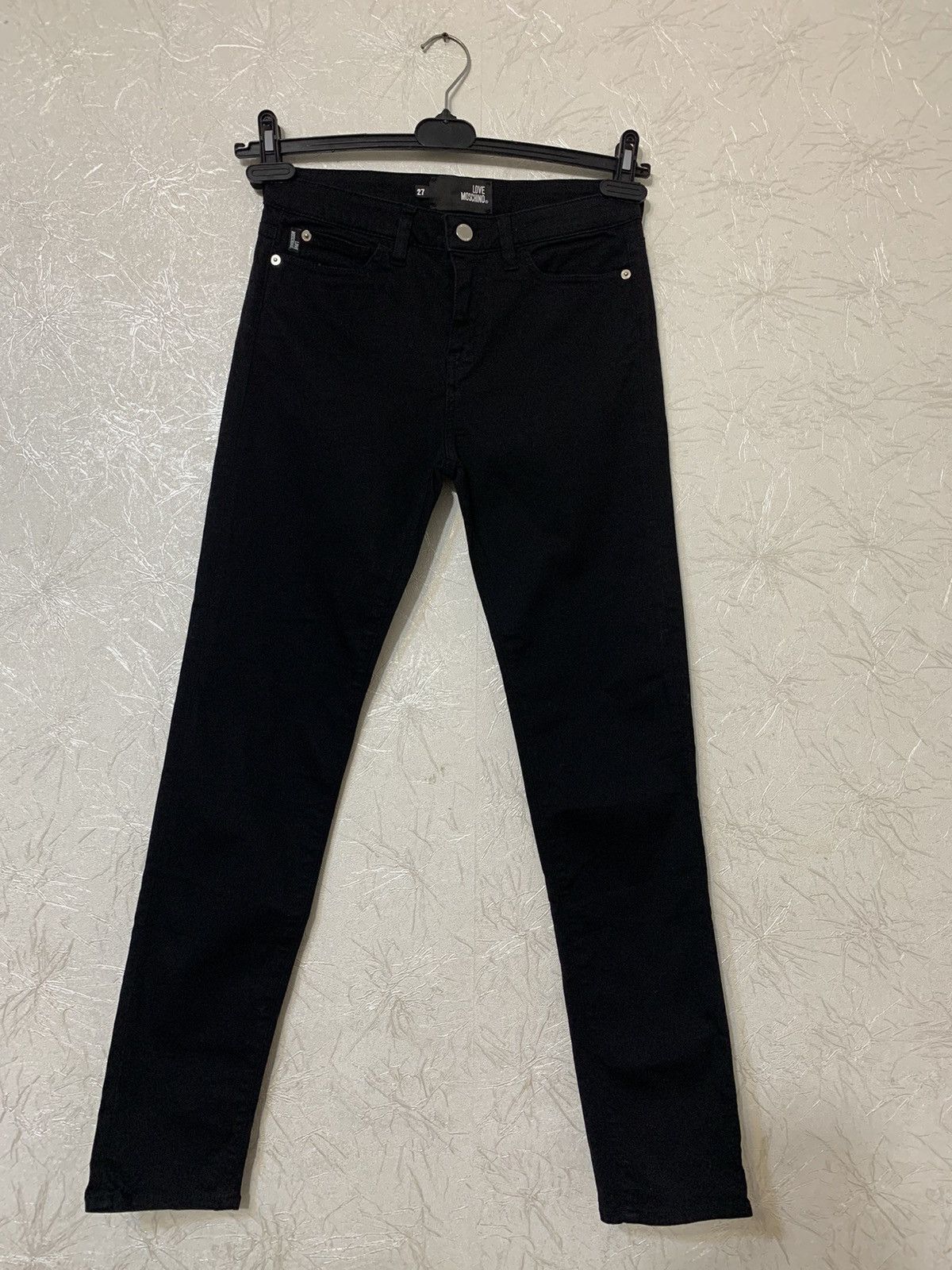 Love Moschino × Moschino Love Moschino Heart Pocket Women’s Black Skinny Jeans Size 27" / US 4 / IT 40 - 4 Thumbnail