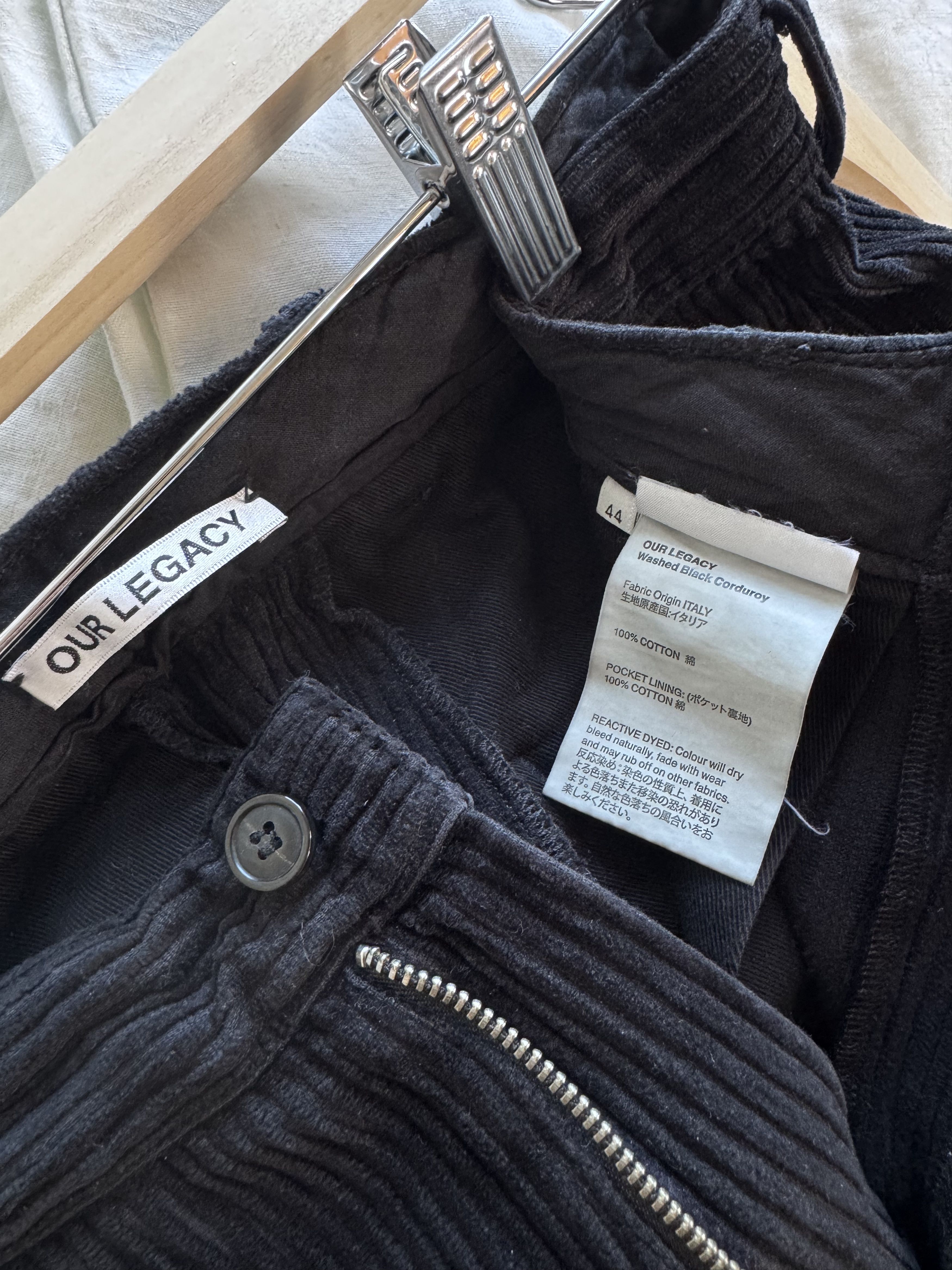 Our Legacy WASHED BLACK CORDUROY Size US 28 / EU 44 - 9 Thumbnail