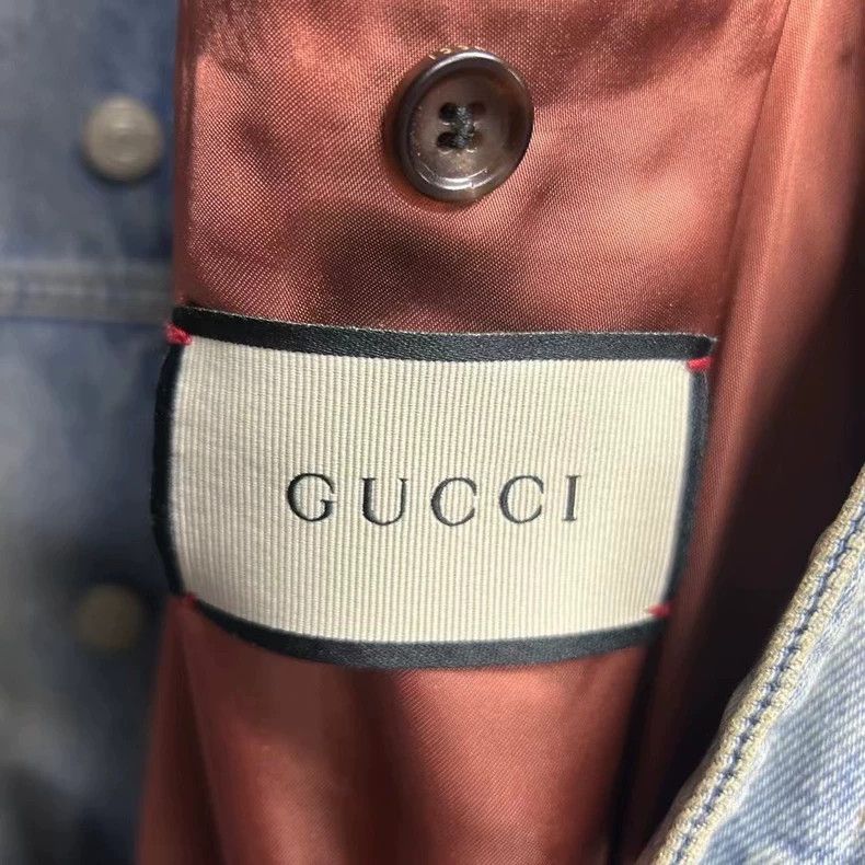 Gucci Gucci The latest blue Sanskrit embroidery pattern logo deni Size US L / EU 52-54 / 3 - 5 Thumbnail