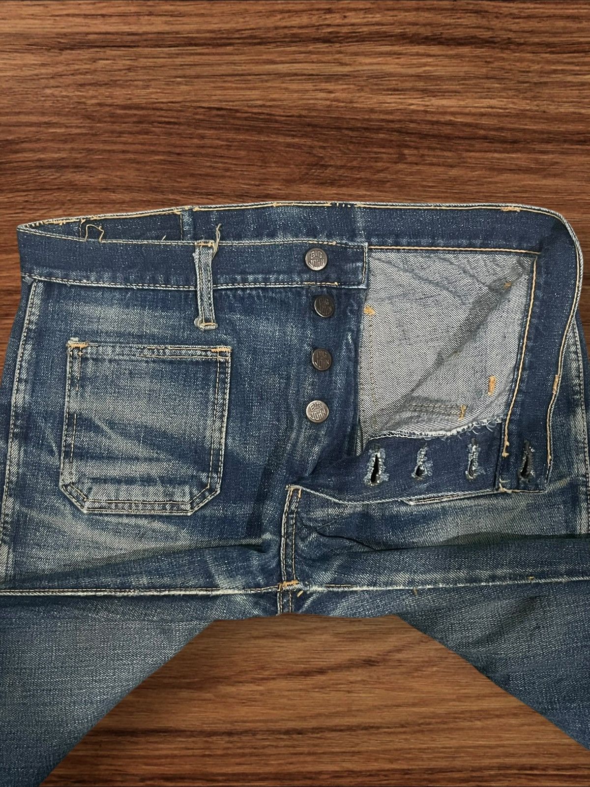 Hysteric Glamour Japanese Brand John Bull Bell Bottom Button Fly Flare Jeans Size US 30 / EU 46 - 5 Thumbnail