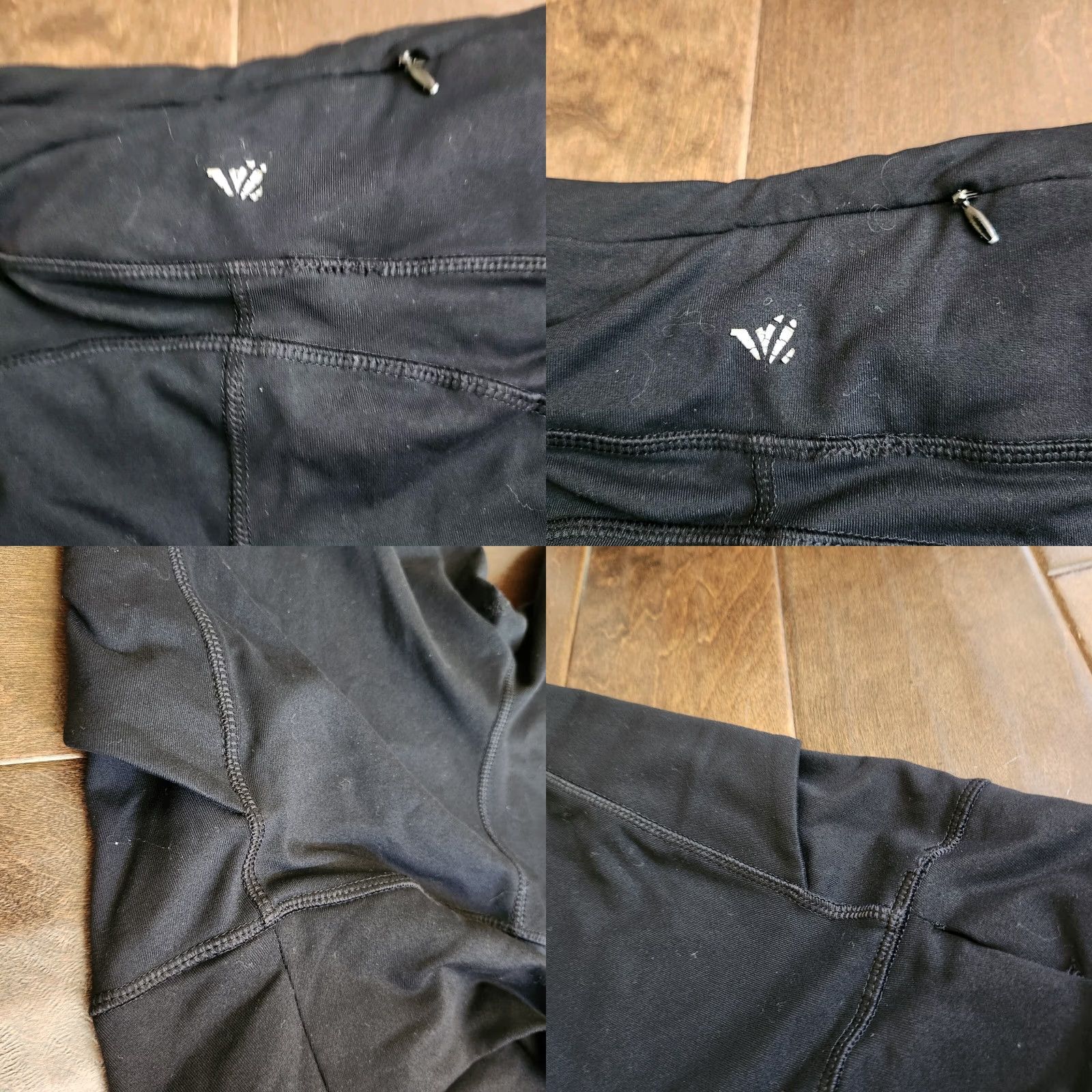 Forever 21 FOREVER 21 Women's Black Leggings Ankle XS Pockets Activewear Gym Yoga Running - Solid Black, Pull On, Machine Washable - Women Mens? Size 26" / US 2 / IT 38 - 9 Thumbnail