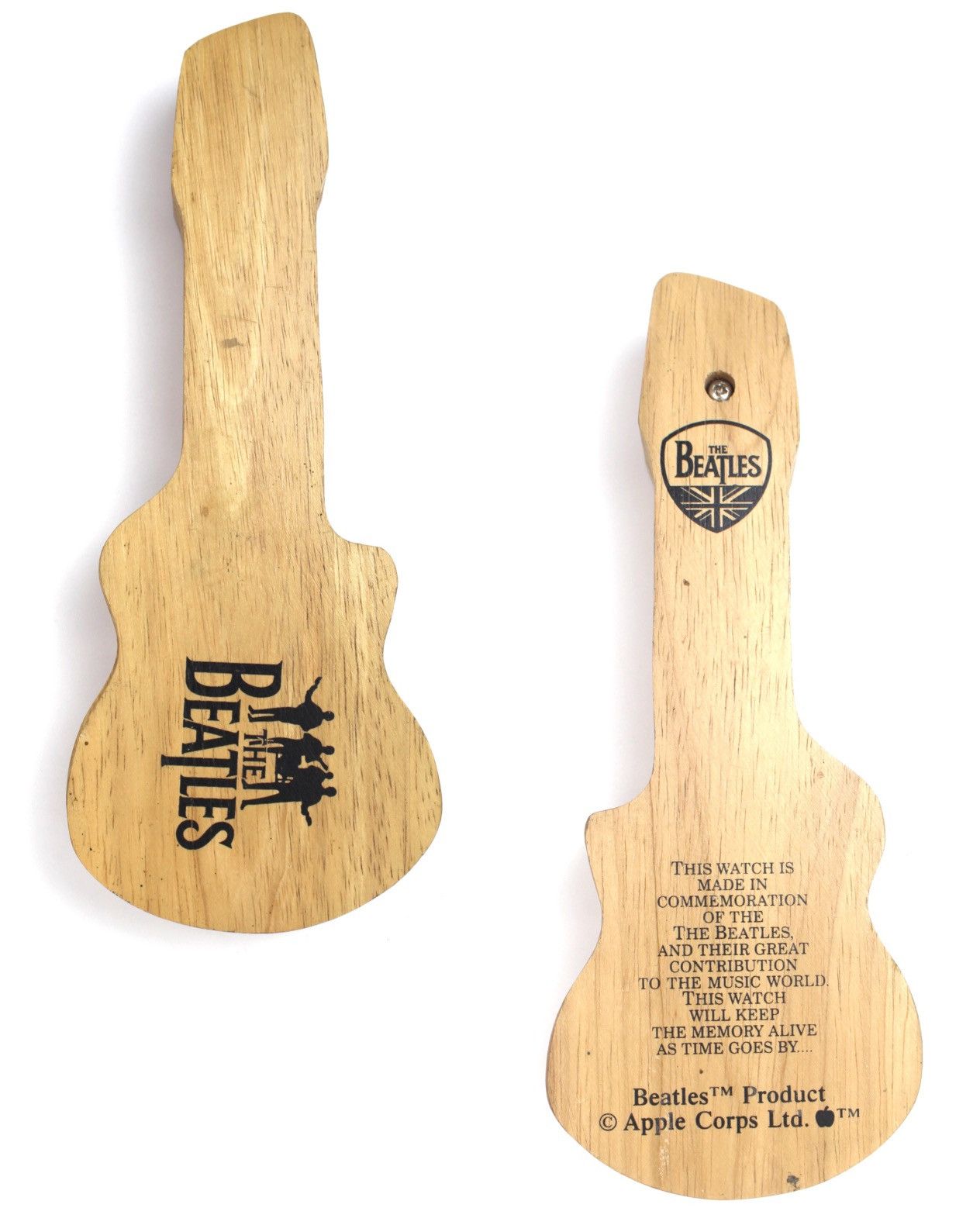 Vintage 1993 THE BEATLES APPLE CORPS LTD. WATCH WITH WOODEN CASE Size ONE SIZE - 2 Thumbnail
