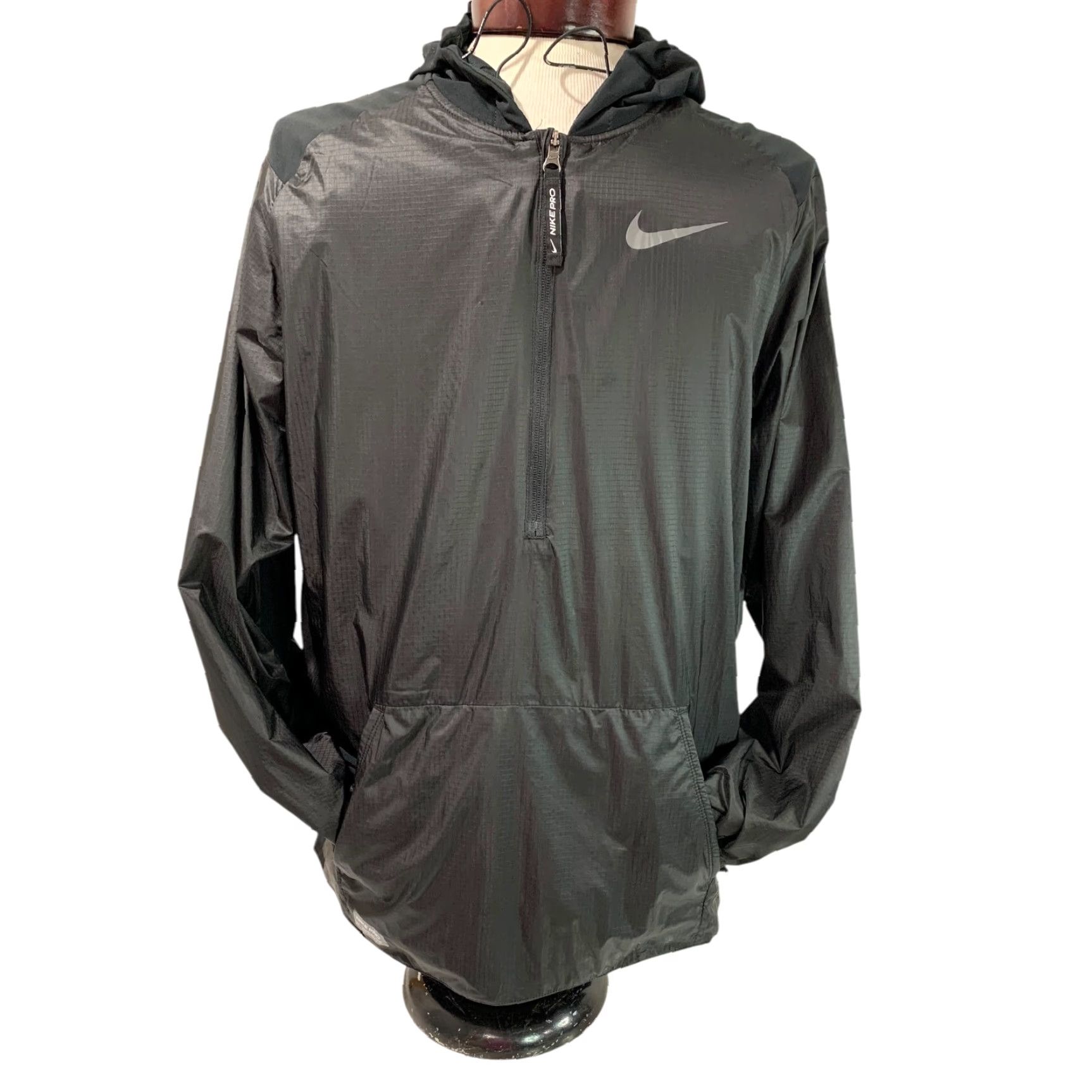 Nike Nike Pro Repel Jacket Hooded Windbreaker 1/2 Zip M Black DM5536 Mens Size US M / EU 48-50 / 2 - 3 Thumbnail