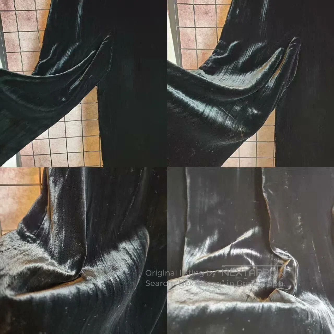 Dior Dior High Waist Velvet Wide Leg Pants. Size US 27 - 3 Thumbnail