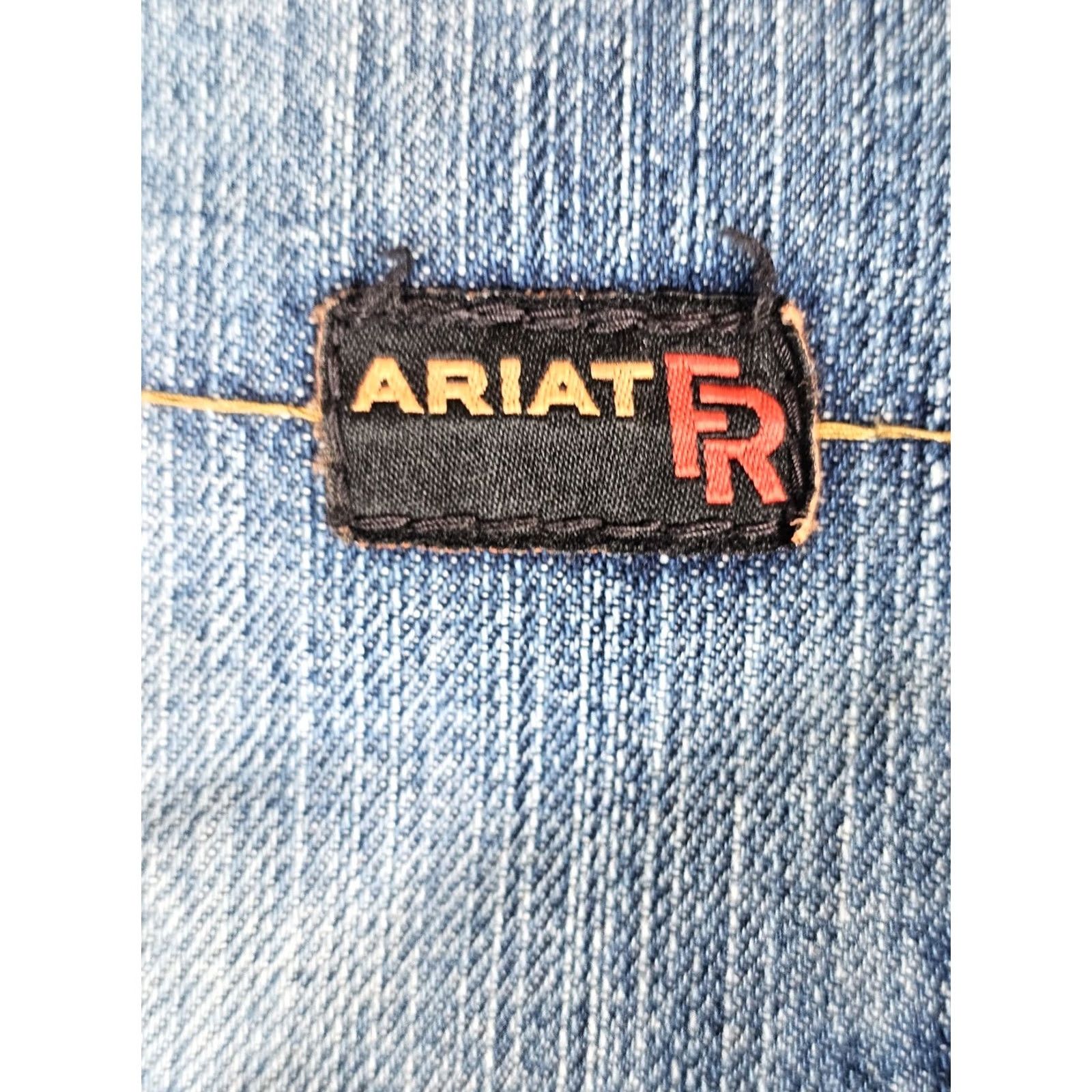 Ariat Ariat FR Fire Resistant M3 Loose Straight Blue Jeans Mens CAT2 Workwear Size US 44 / EU 60 - 3 Thumbnail
