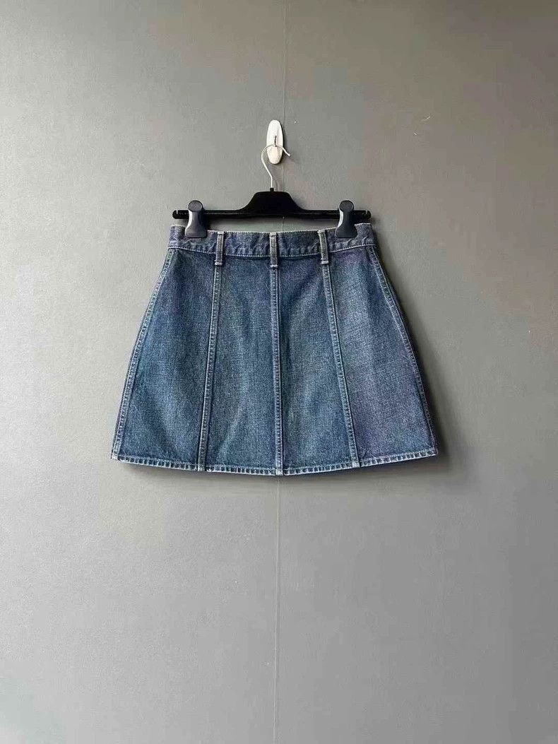 Celine Celine Denim Chain Skirt Size US 28 / EU 44 - 2 Thumbnail