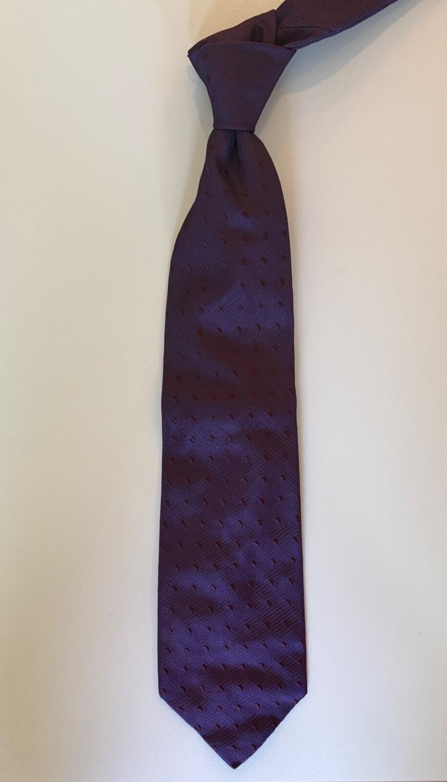 Baldessarini Baldessarini Hugo Boss Italy Silk Tie Deep Plum Size ONE SIZE - 6 Thumbnail